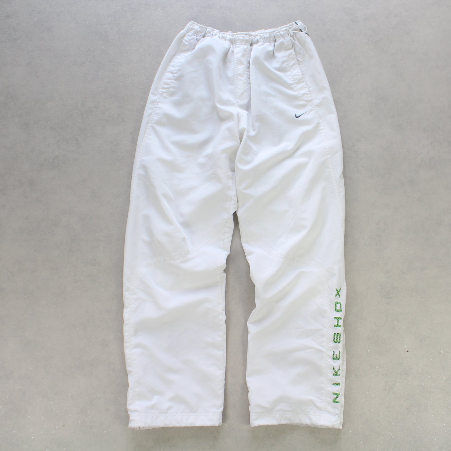 SUPER RARE 2000s Baggy Nike Shox Trackpants White - (L)