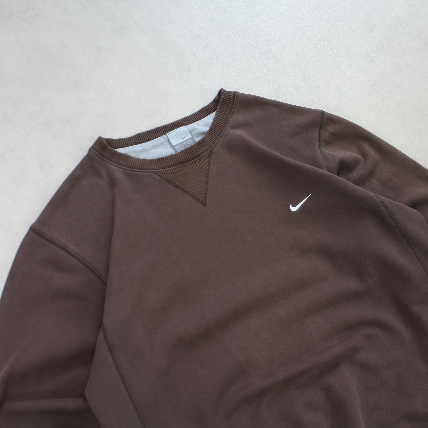 SUPER RARE 2000s Nike Sweatshirt Brown - (M)