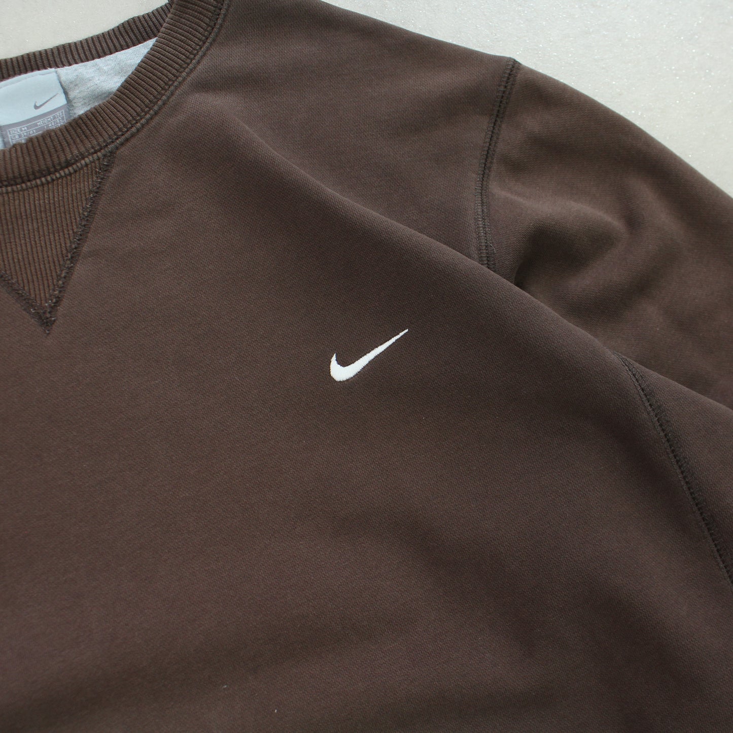 SUPER RARE 2000s Nike Sweatshirt Brown - (M)