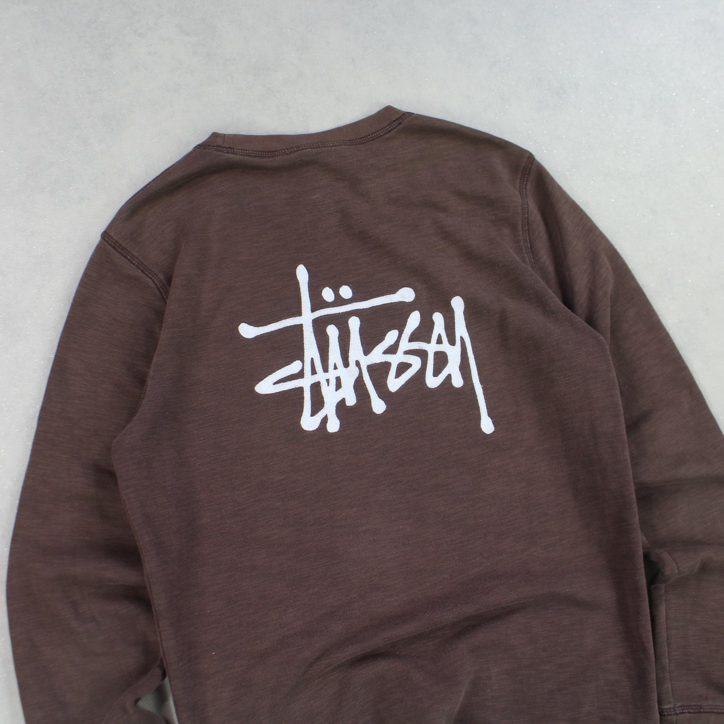 SUPERSELTENES 2000er Stüssy Sweatshirt Braun - (S/M)