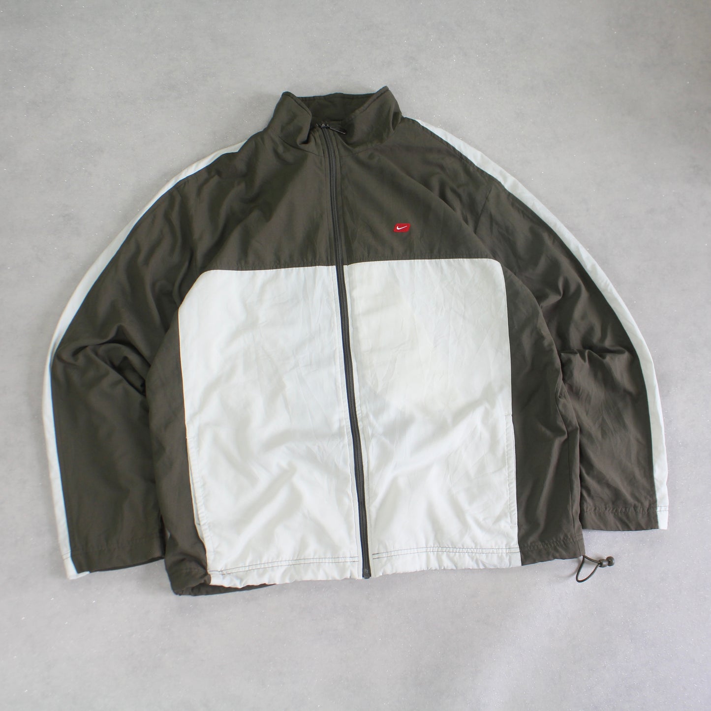 RARE 2000s Nike Track Jacket Green - (L)