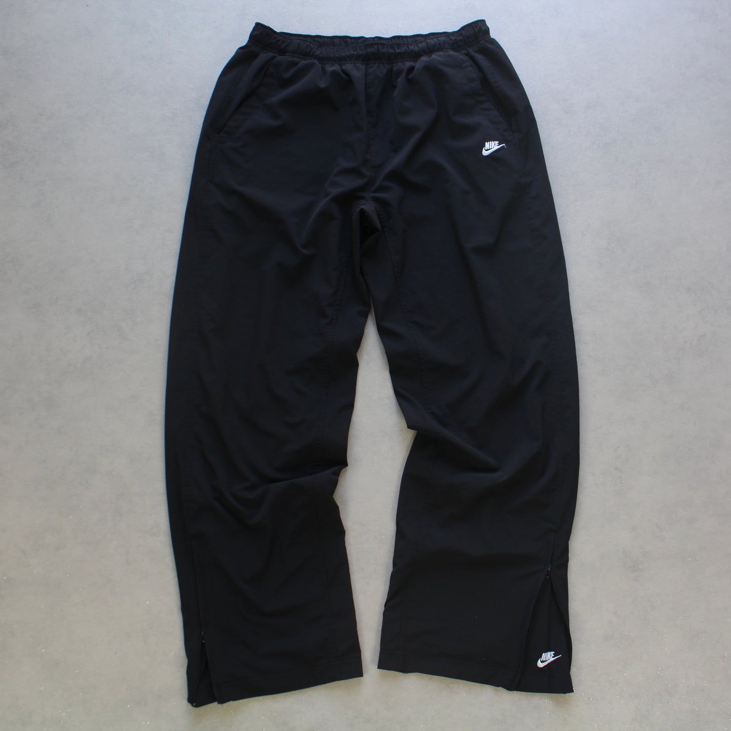 RARE 2000s Baggy Nike Trackpants Grey - (XL)
