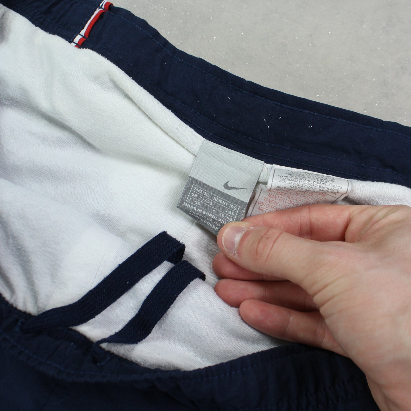 SELTENE Nike Trainingshose aus den 2000ern, Marineblau – (XL)