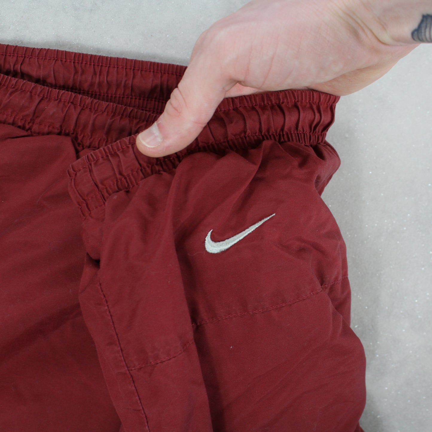 RARE 2000s Baggy Nike Trackpants Red - (M)