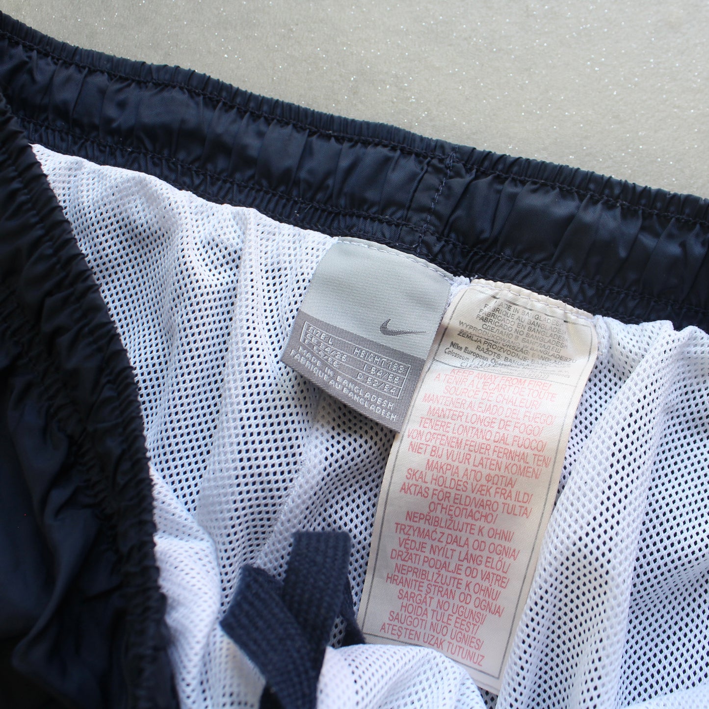 SUPER RARE 2000s Baggy Nike Trackpants Navy - (M)
