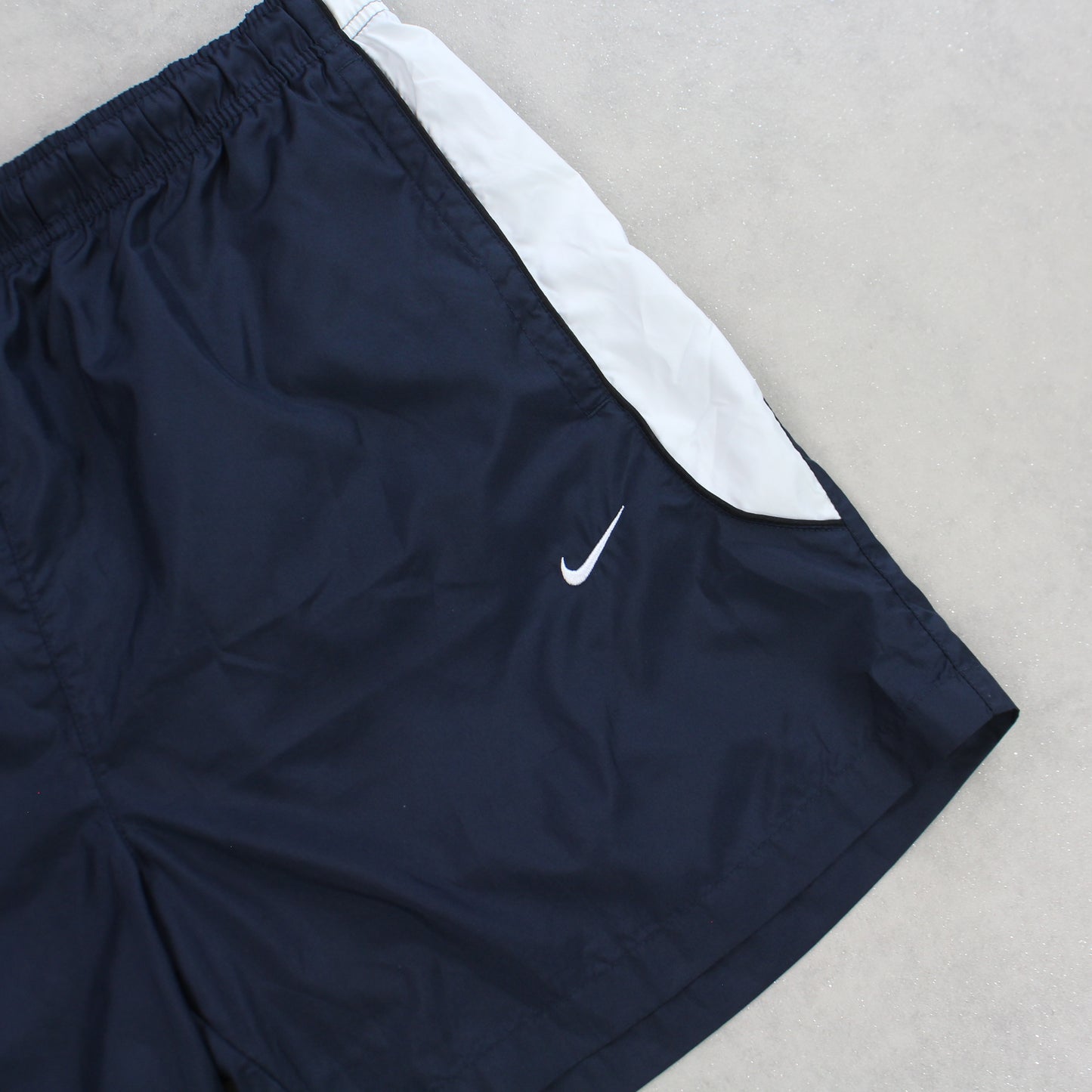 RARE 00s Nike Track Shorts Navy - (M)