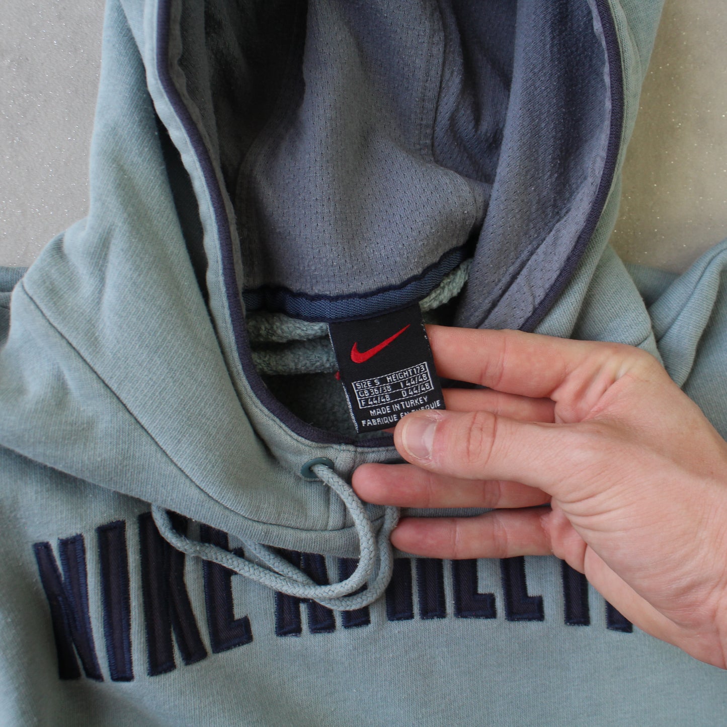 RARE 1990s Nike Hoodie Blue - (S)