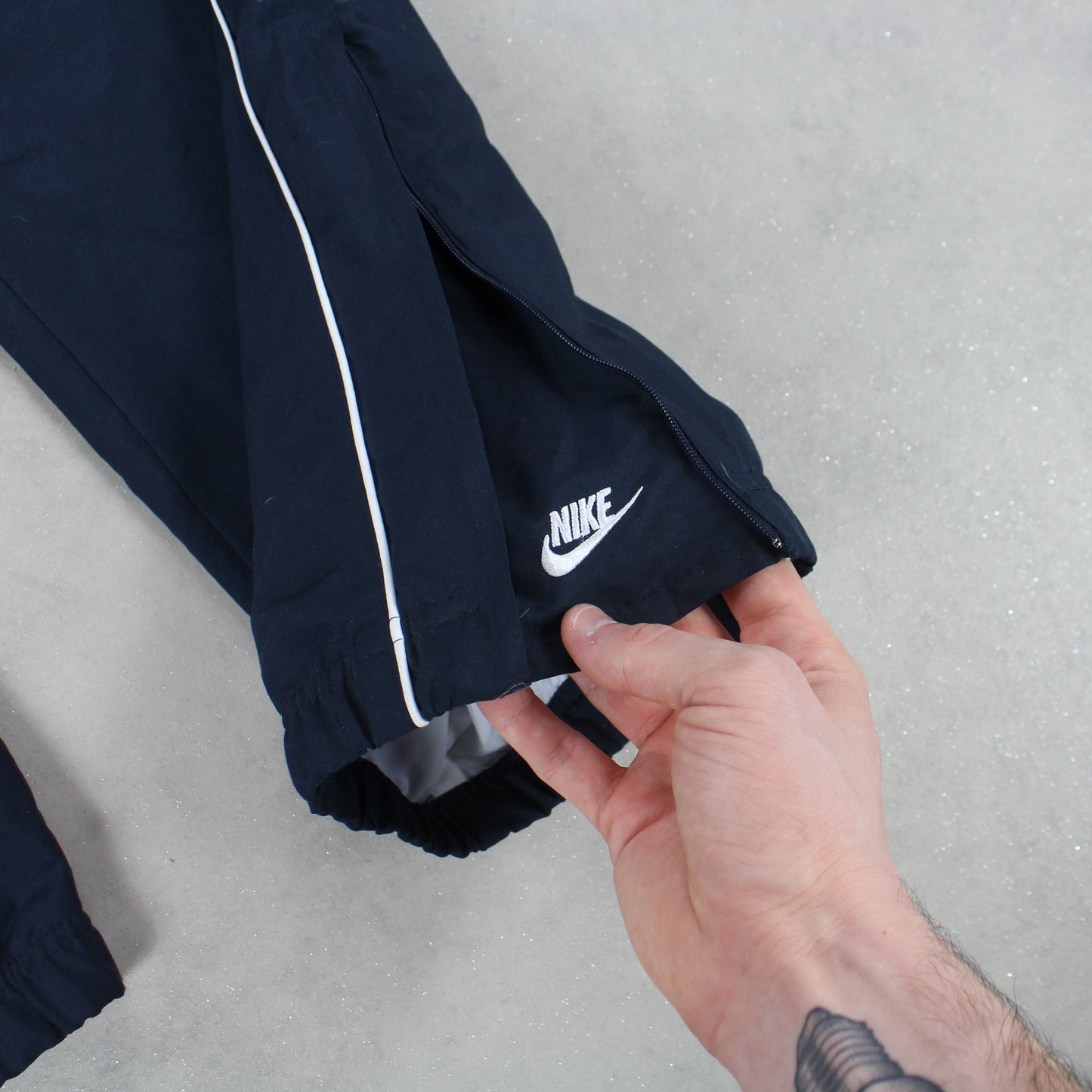 RARE 2000s Nike Trackpants Navy - (L)