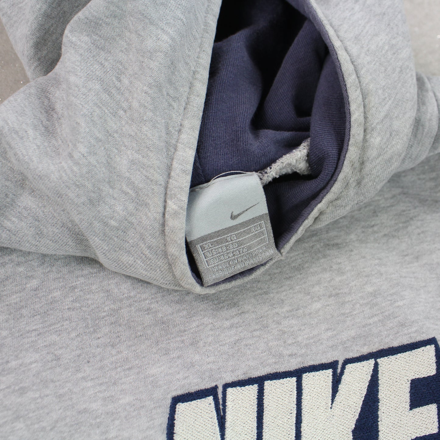 RARE 2000s Nike ‘Just Do It’ Hoodie Grey - (S)