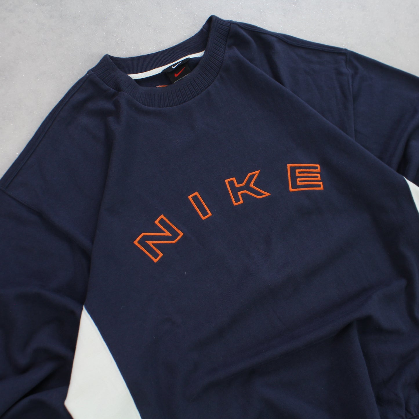 SELTENES Nike-Sweatshirt aus den 1990ern, Marineblau – (L)