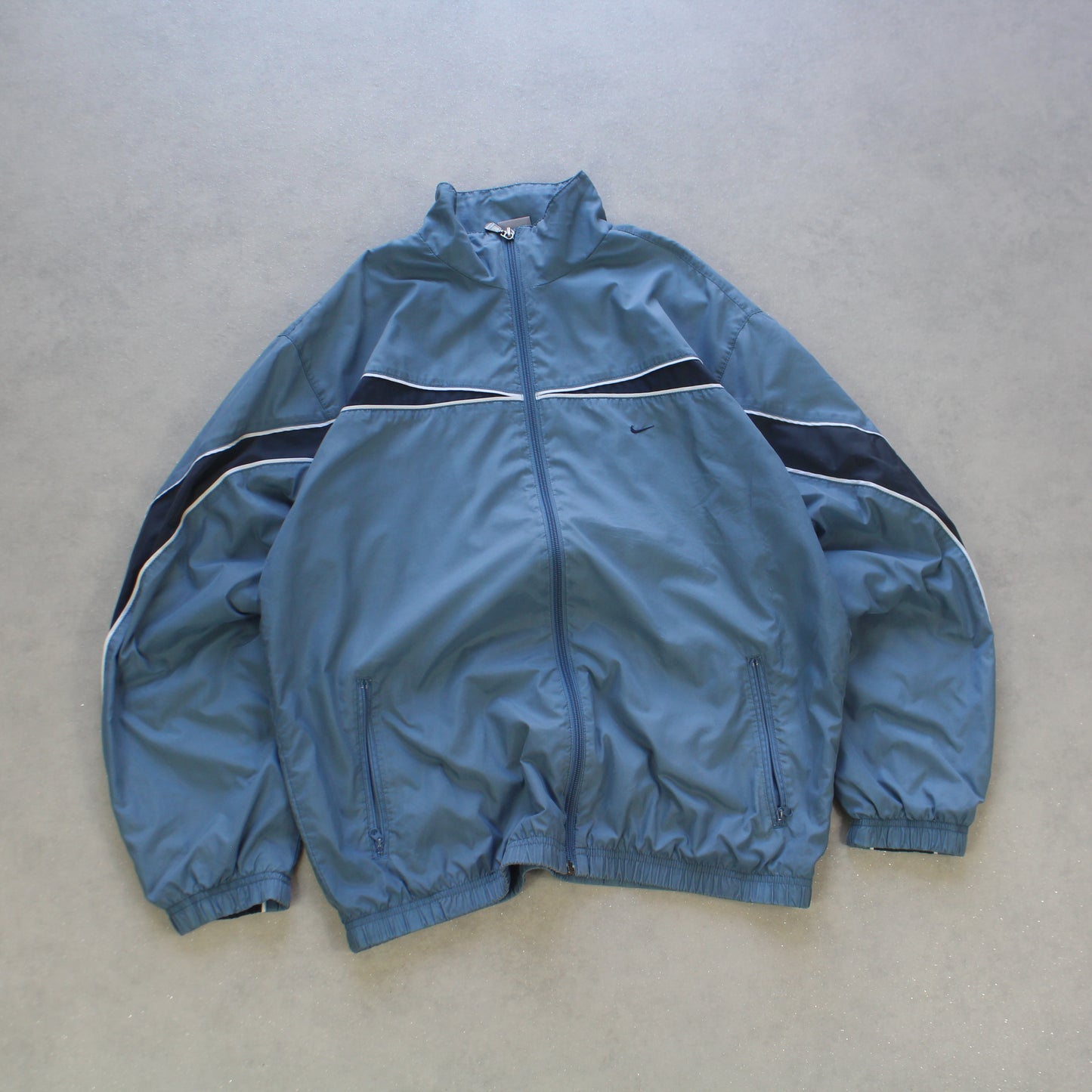 RARE 2000s Nike Track Jacket Blue - (M)