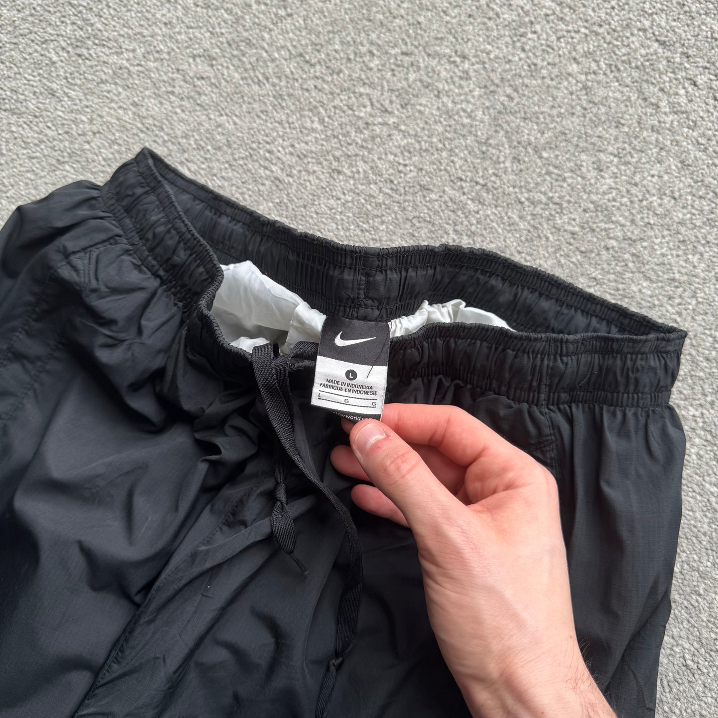 RARE 2000s Nike Trackpants Black - (M)