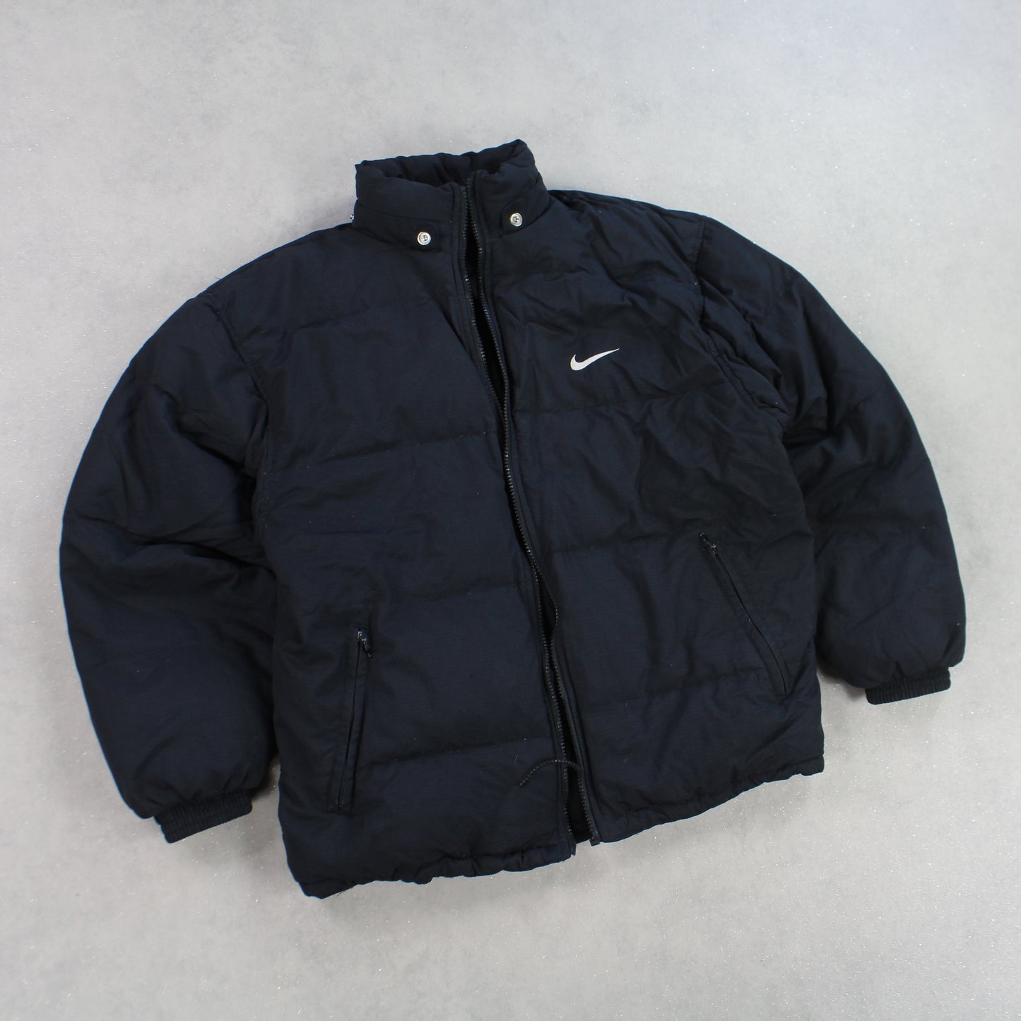 SUPER RARE 1990s Nike Puffer Jacket Black - (S)