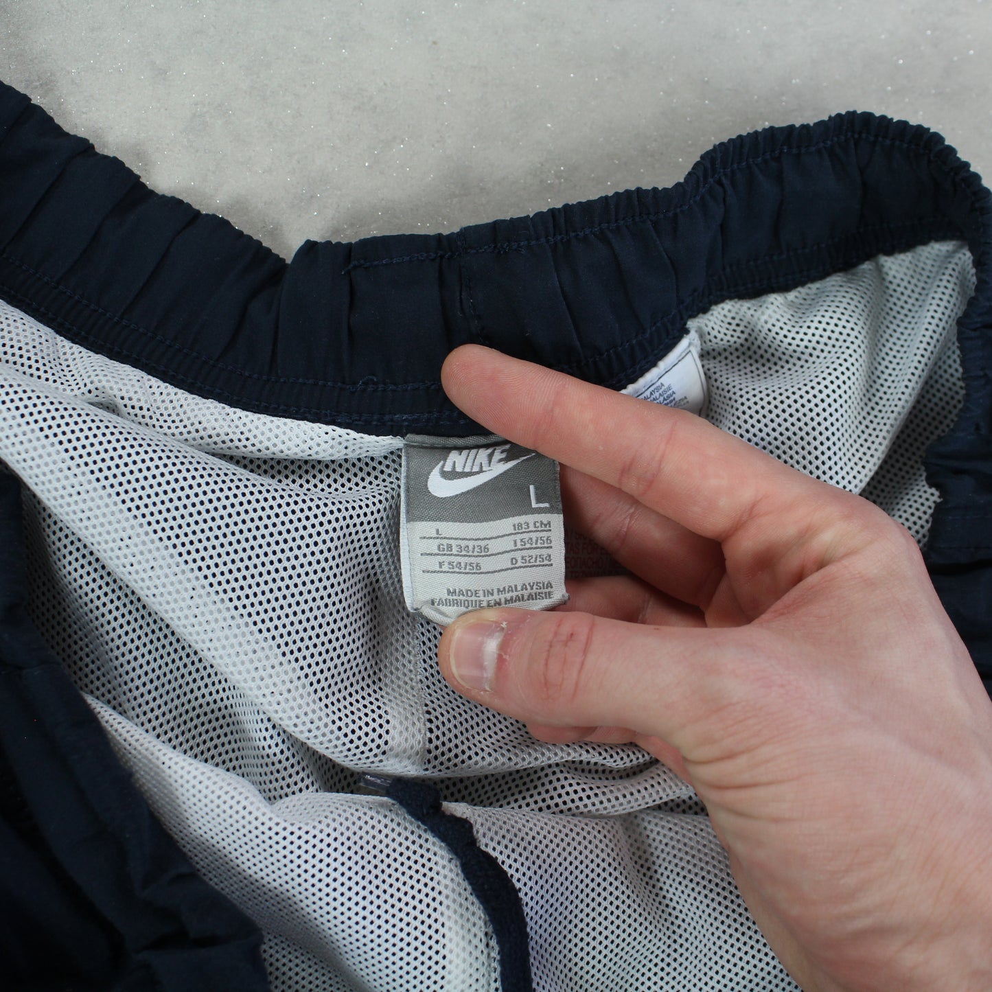 RARE 2000s Nike Trackpants Navy - (L)