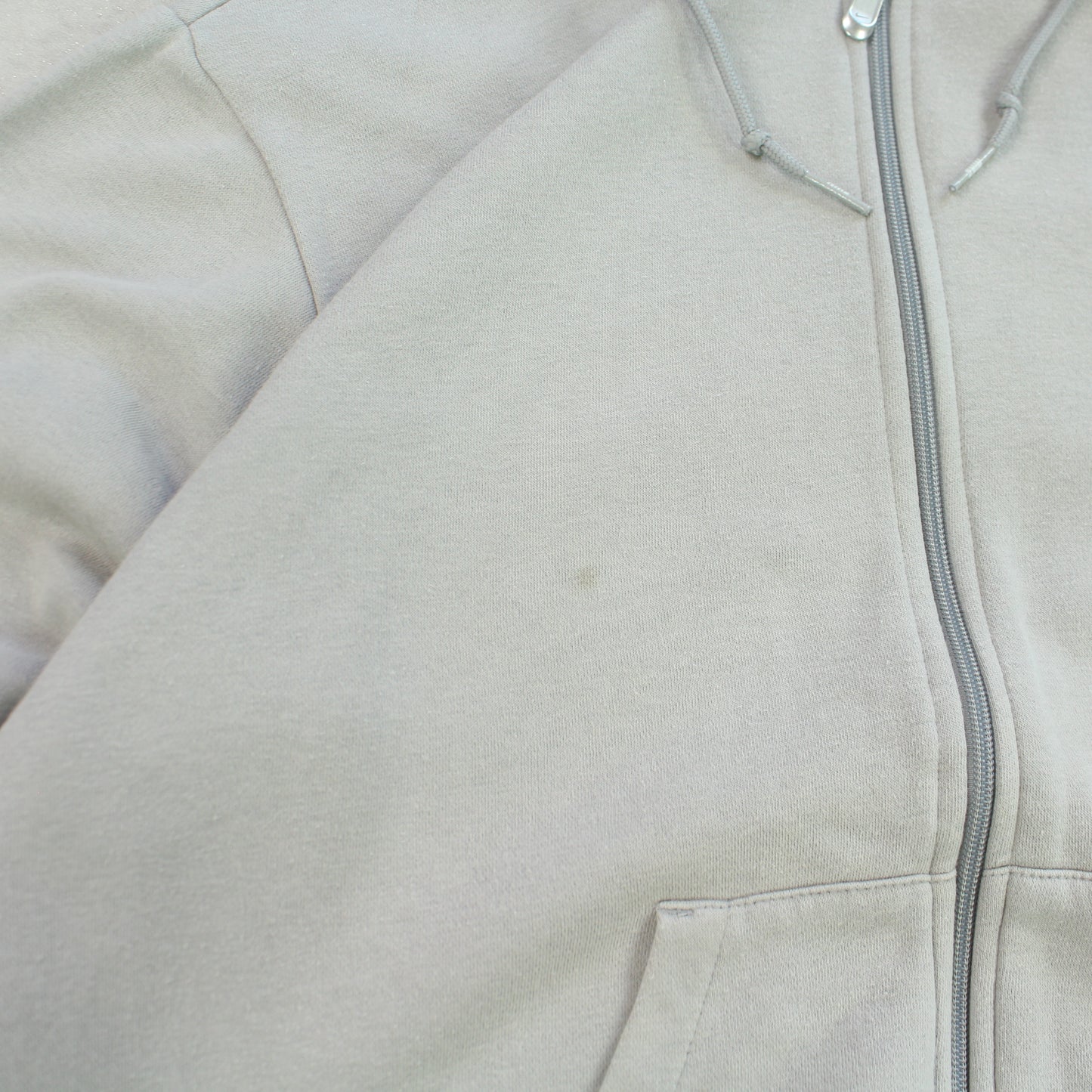 SUPER RARE 2000s Nike Zip Hoodie Grey - (L)