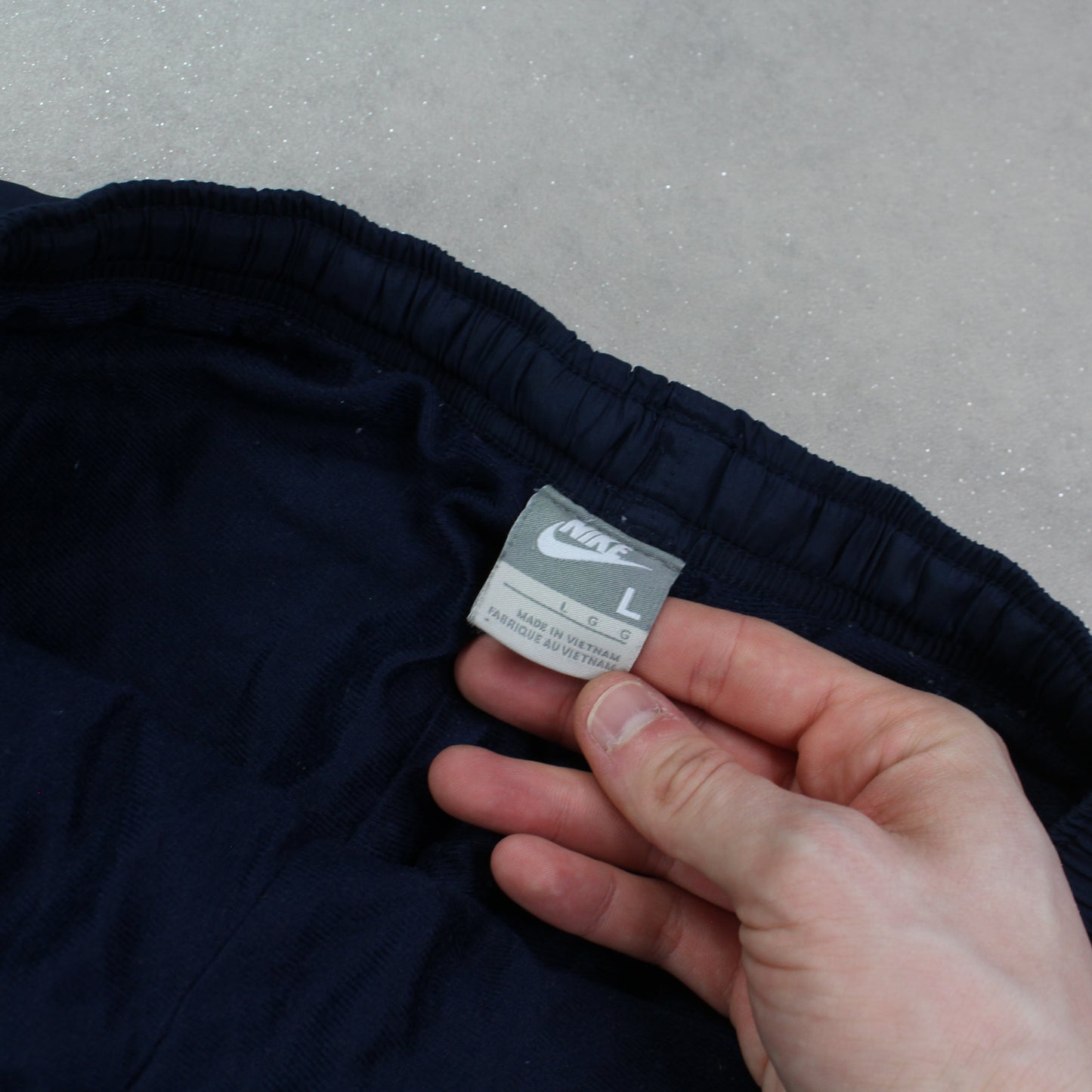 RARE 2000s Nike Trackpants Navy - (L)