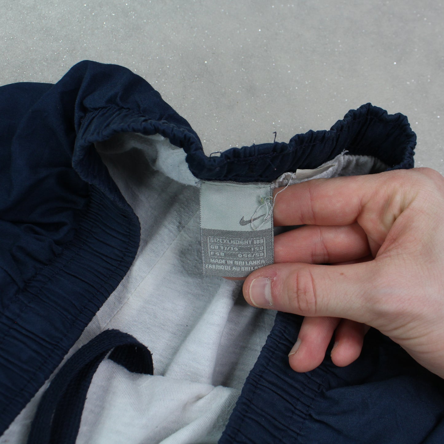 SELTENE Nike Trainingshose aus den 2000ern, Marineblau – (L)