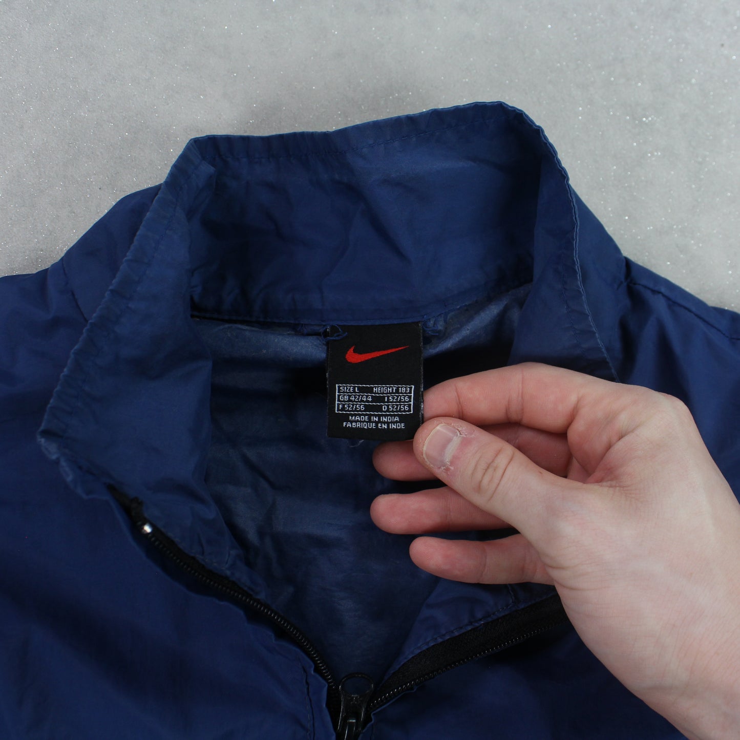 SELTENE Nike Trainingsjacke aus den 1990ern, Blau – (XL)