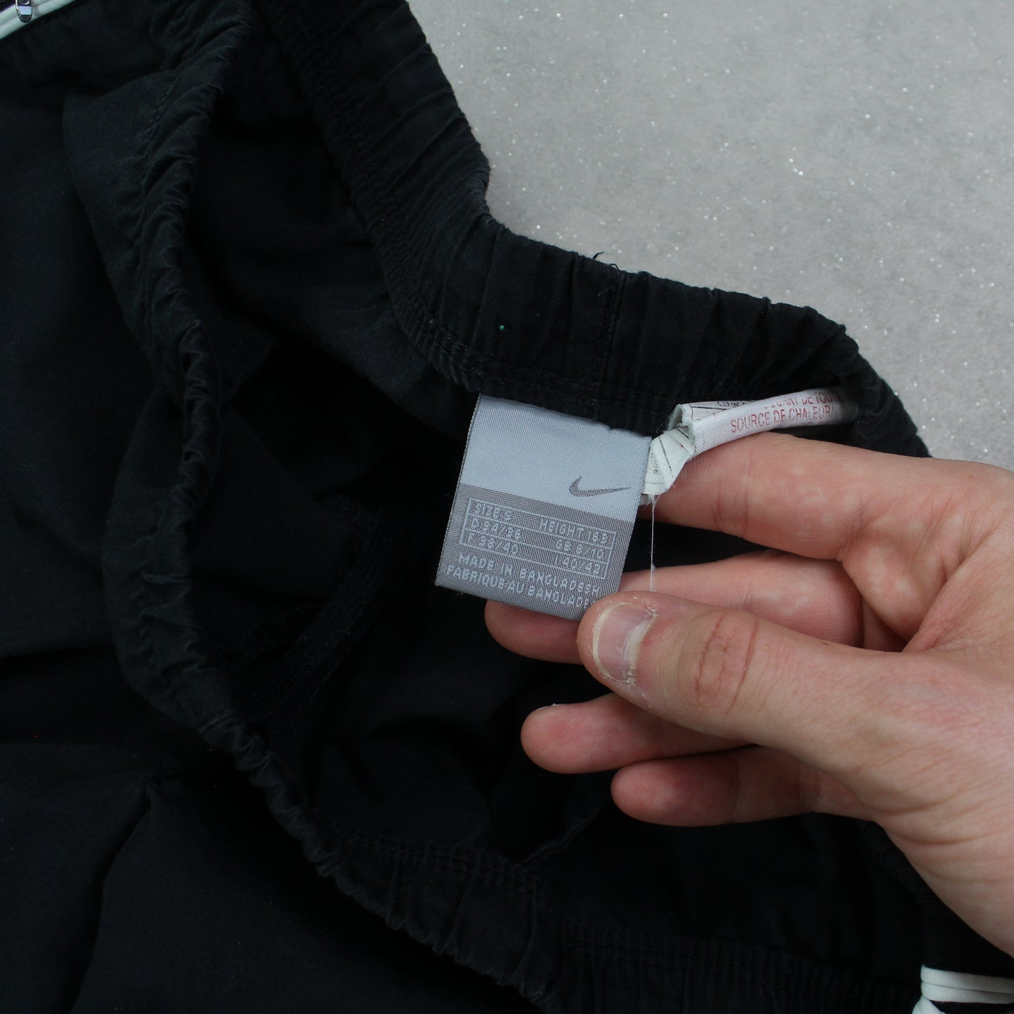 SUPER RARE 2000s Nike Trackpants Black - (S)