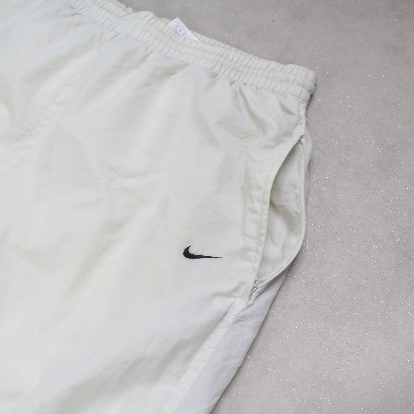 RARE 2000s Nike Trackpants White - (L)