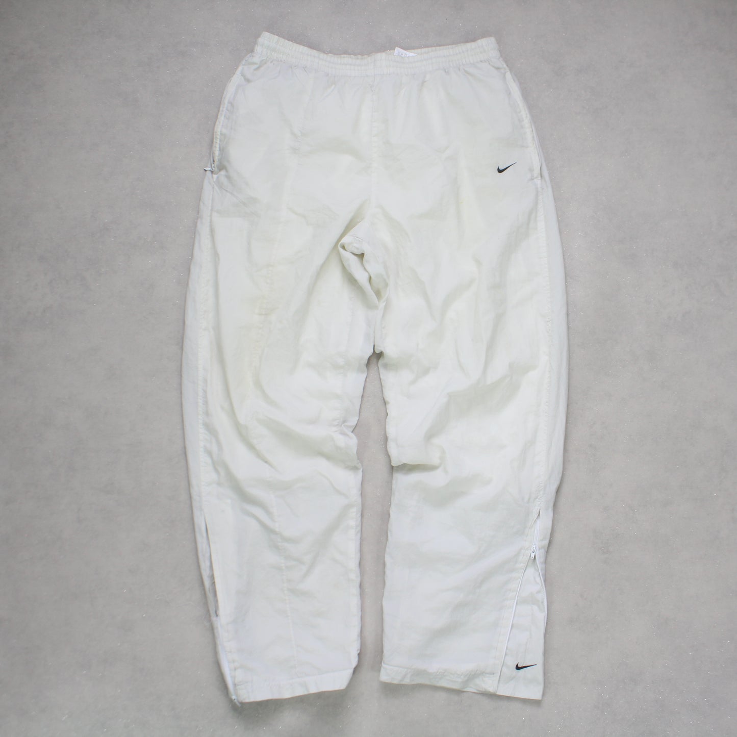 RARE 2000s Nike Trackpants White - (L)