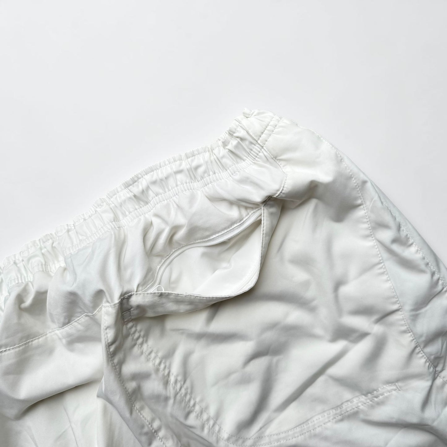 RARE 2000s Baggy Nike Trackpants White *PREMIUM* - (XL)