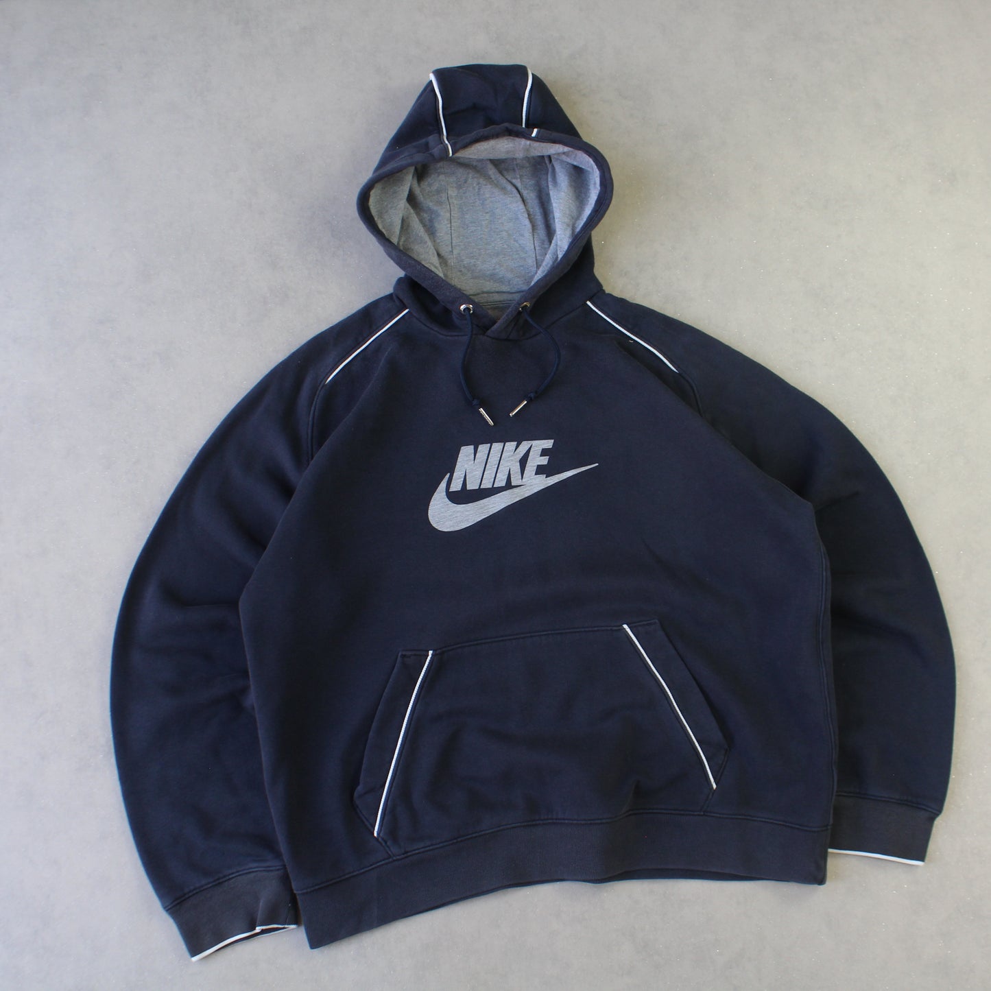 RARE 2000s Nike Hoodie Navy - (L)