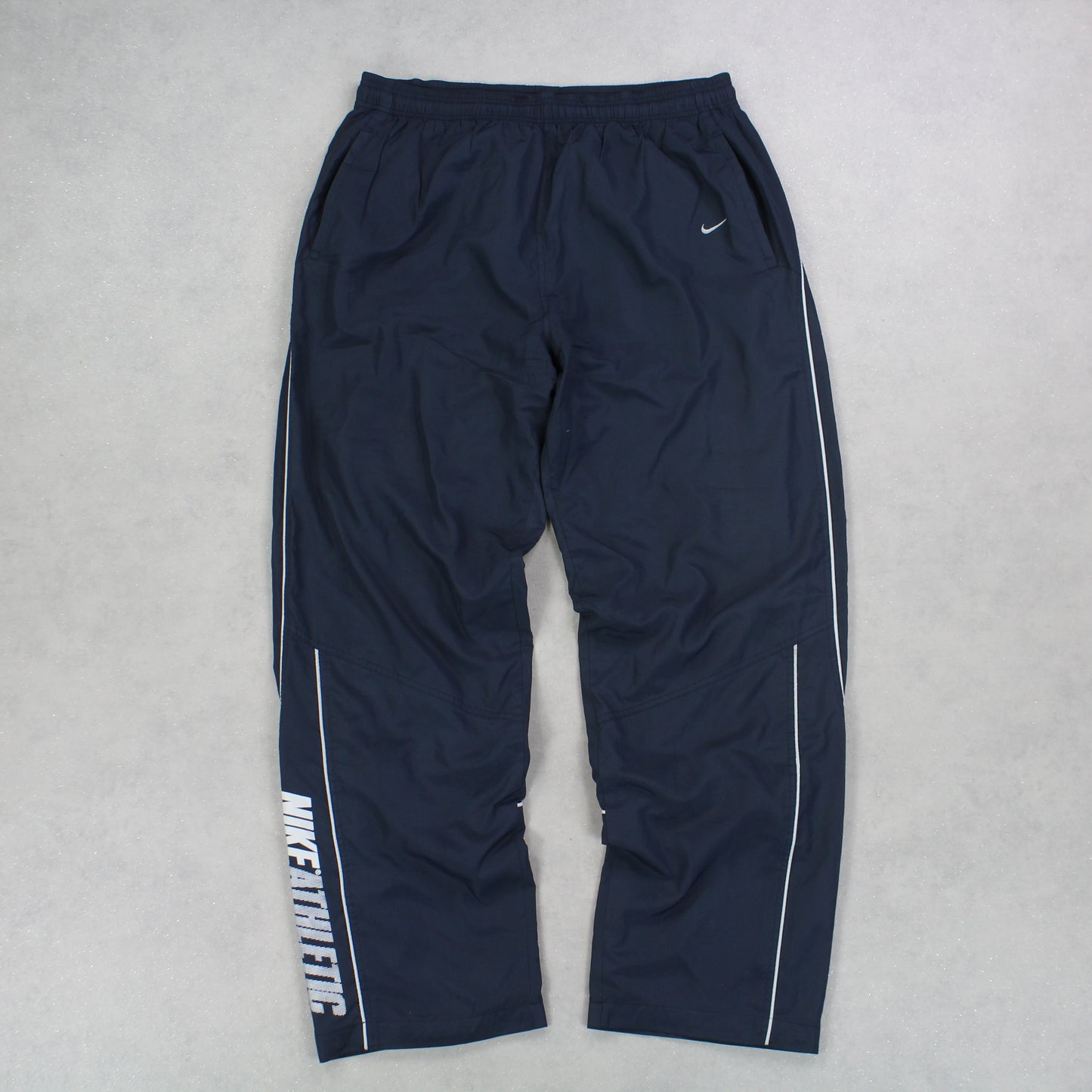 SELTENE Nike Athletic Trainingshose aus den 00ern, Marineblau – (L)