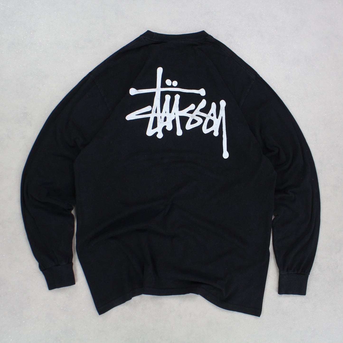 Stüssy Long Sleeve T-Shirt Black - (L)
