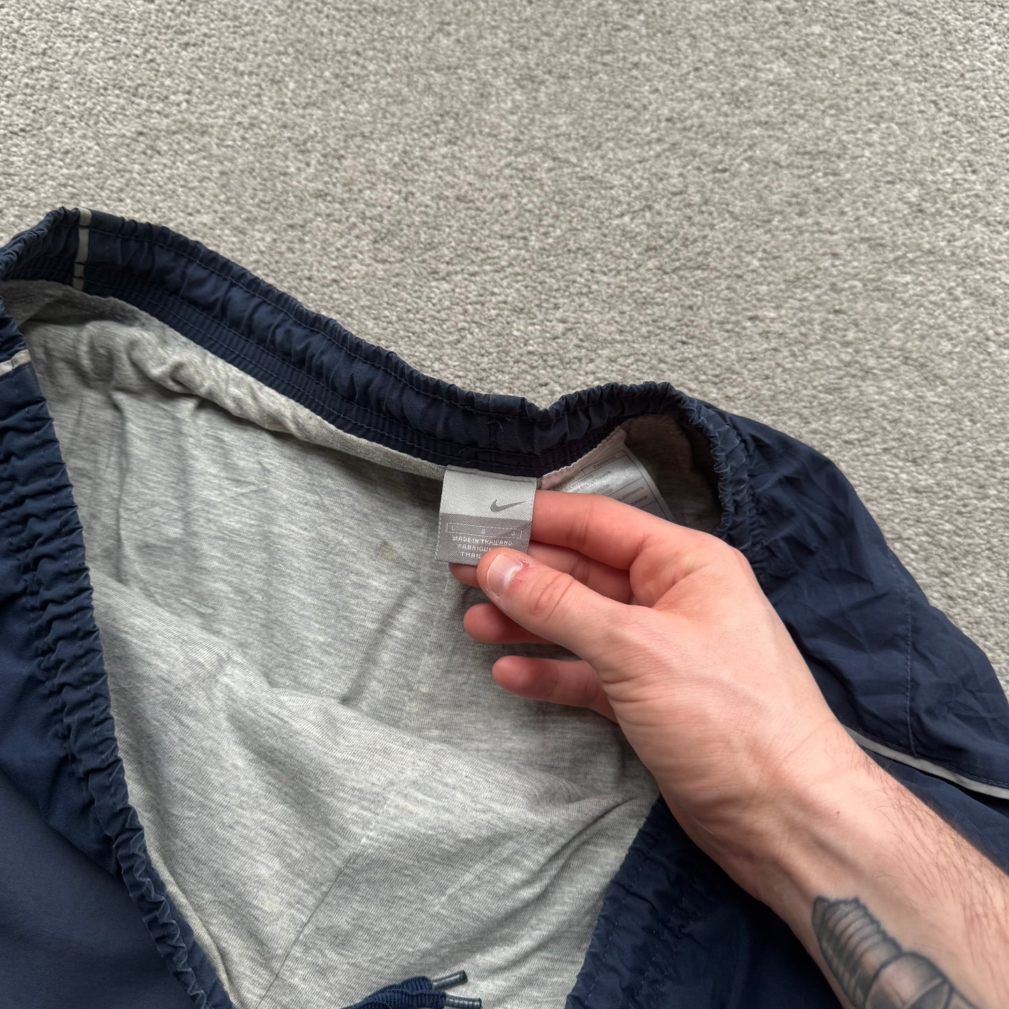 SUPER RARE 2000s Nike Trackpants Blue - (L)