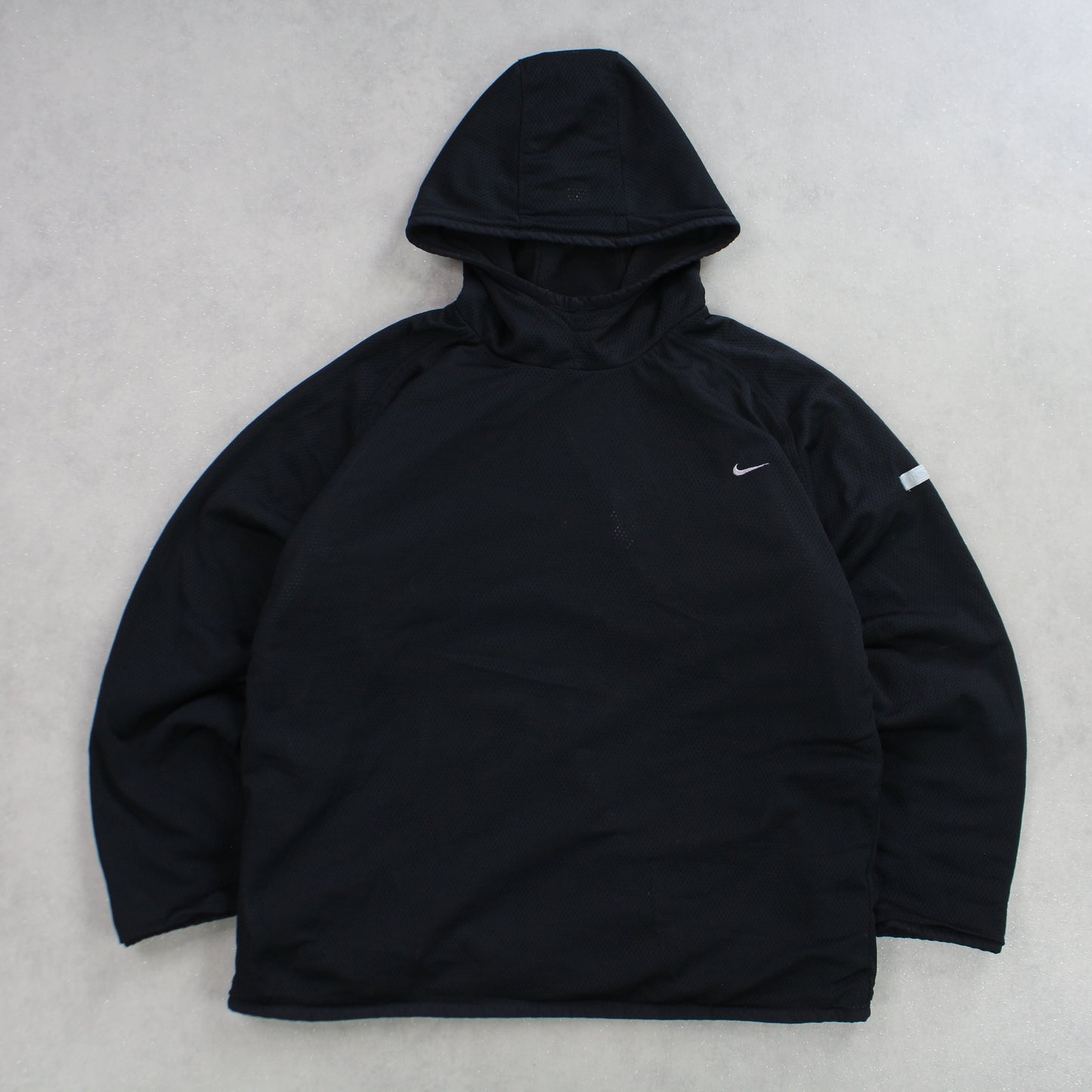 SUPER RARE 2000s Nike Reversible Hoodie Grey - (L)