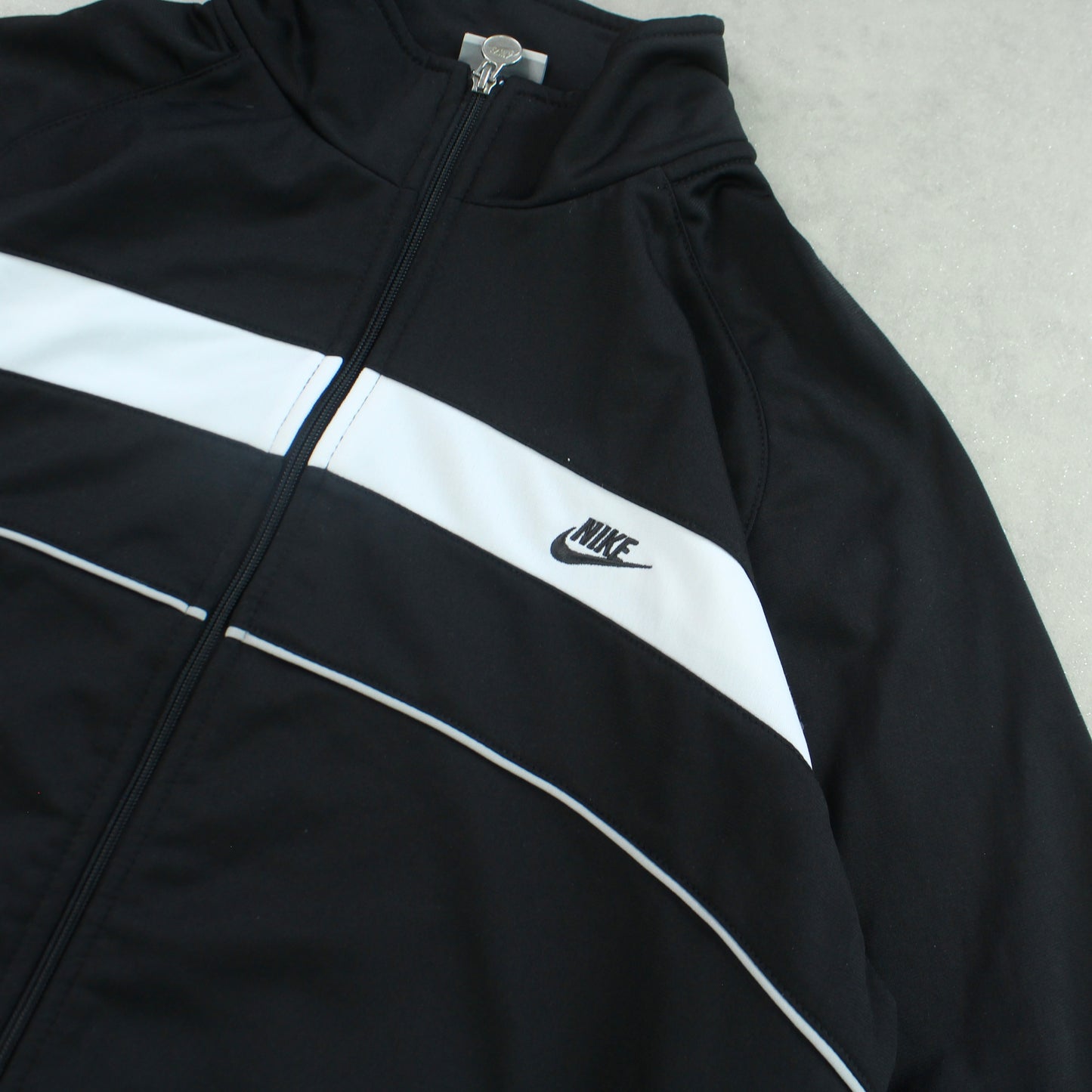 RARE 00s Nike Track Jacket Black - (S)