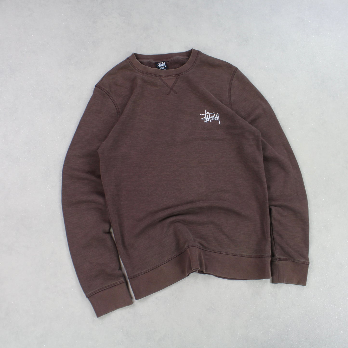 SUPERSELTENES 2000er Stüssy Sweatshirt Braun - (S/M)