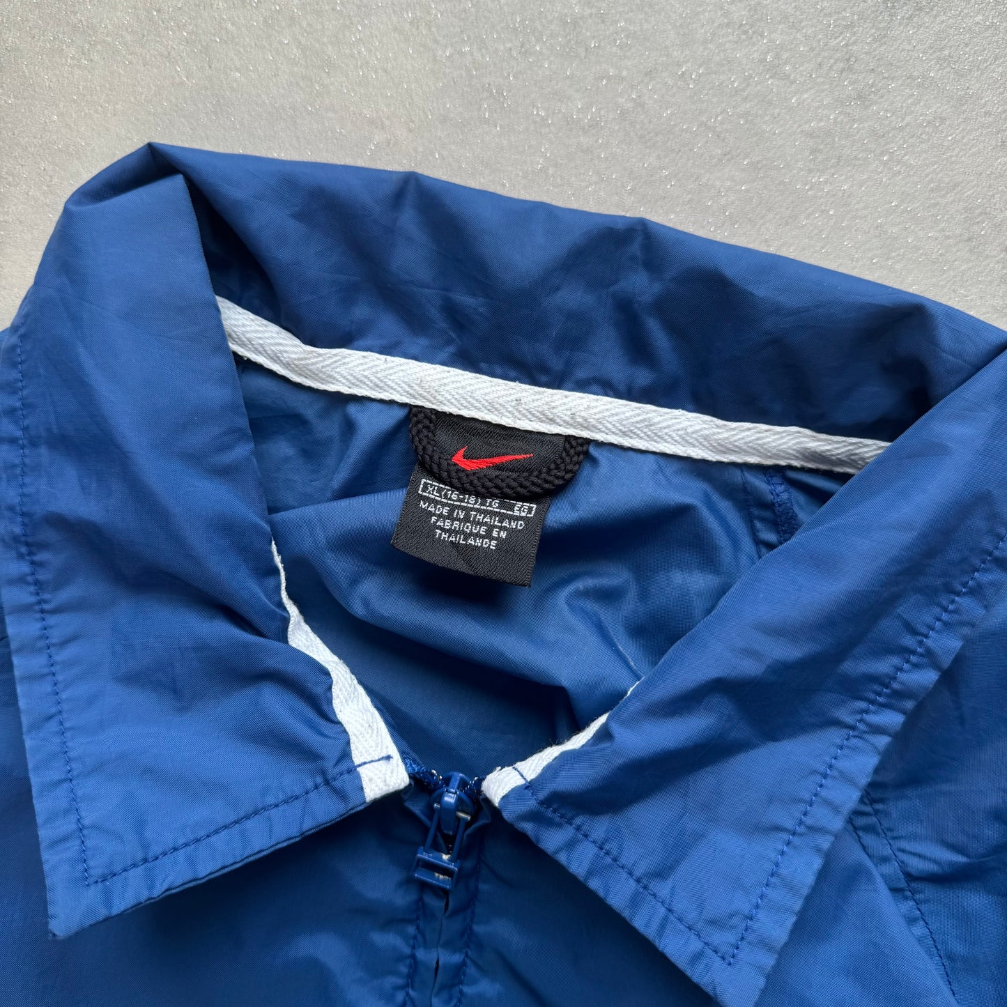 RARE 1990s Nike Track Jacket Blue - (L)
