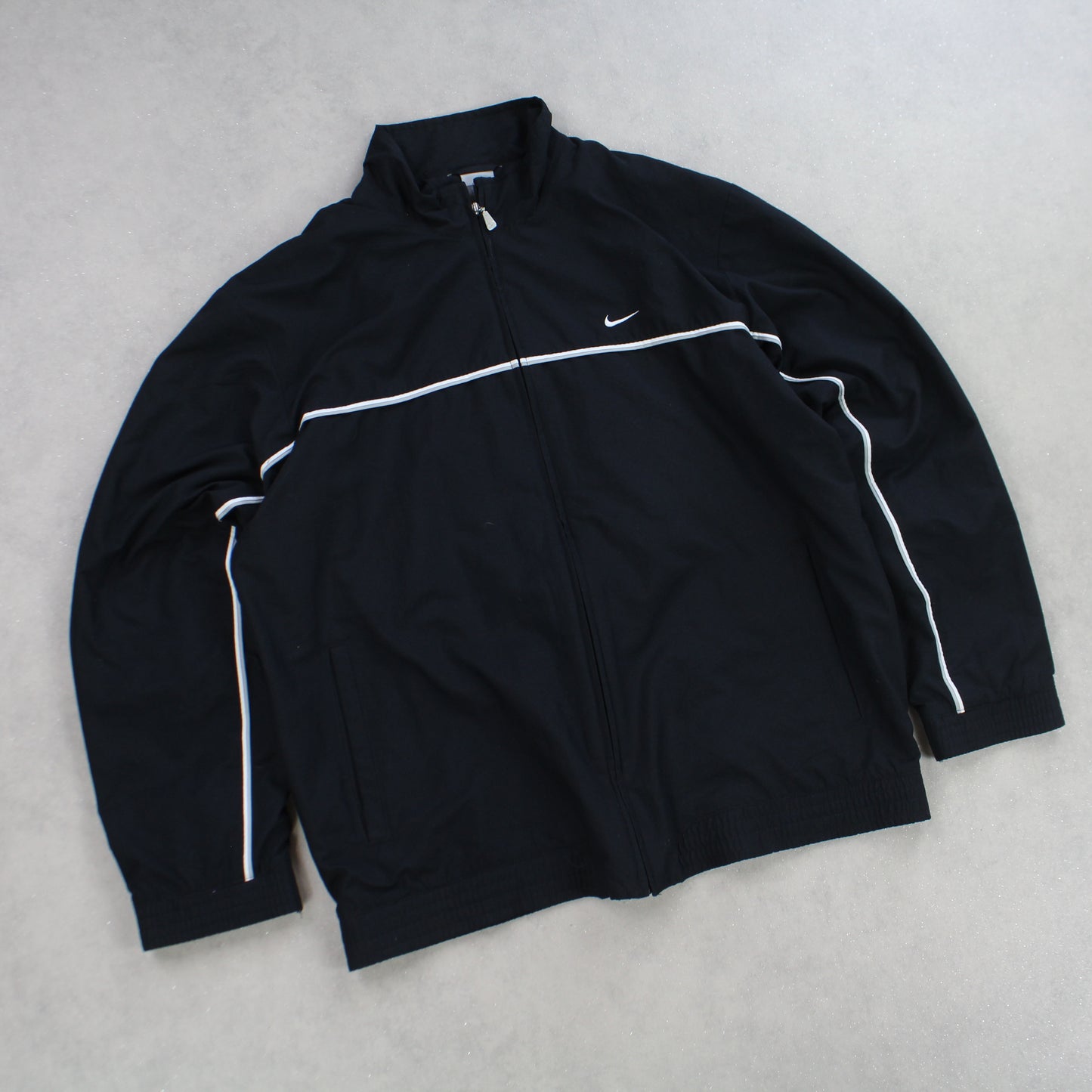 RARE 2000s Nike Track Jacket Black - (L)