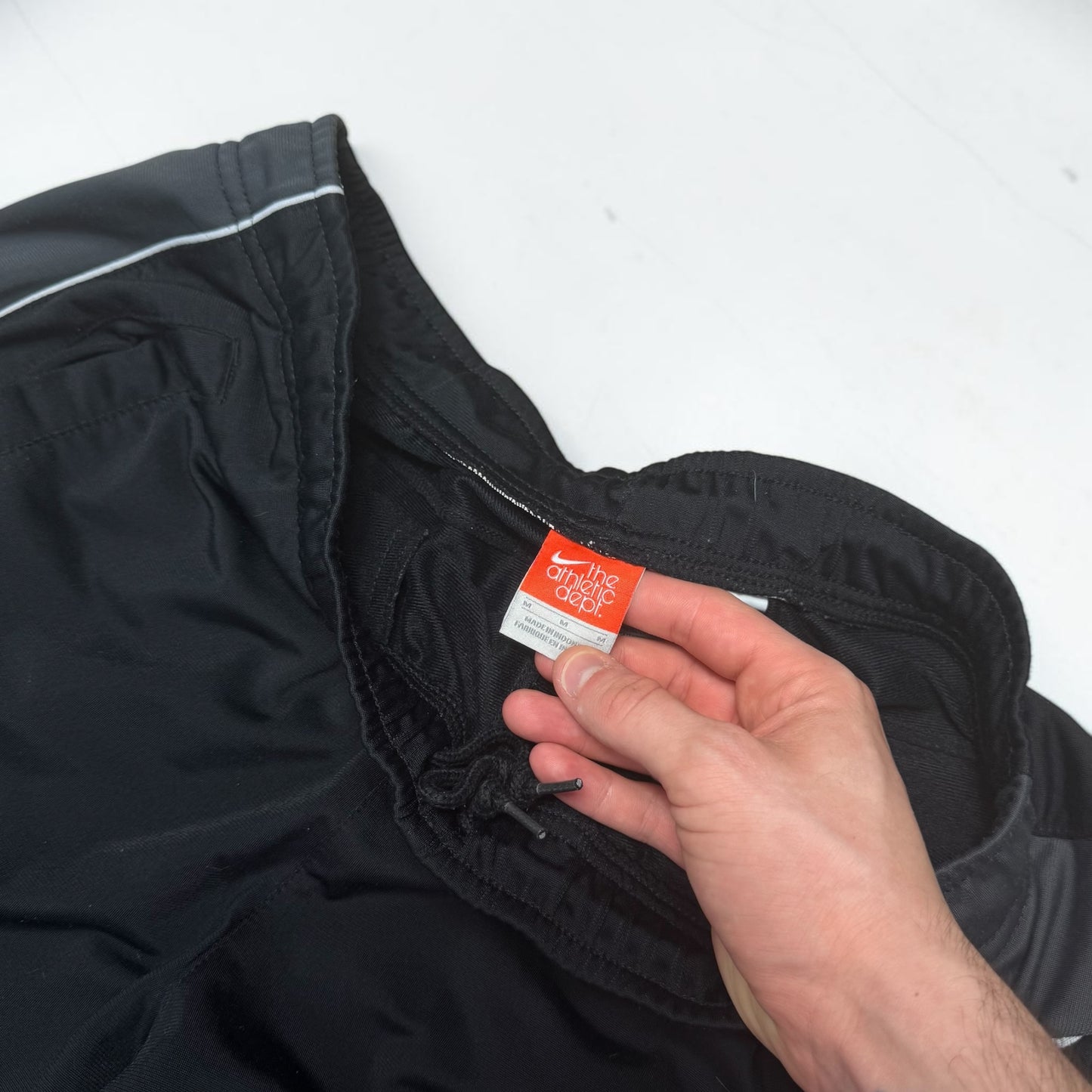 RARE 2000s Baggy Nike Trackpants Black - (L)