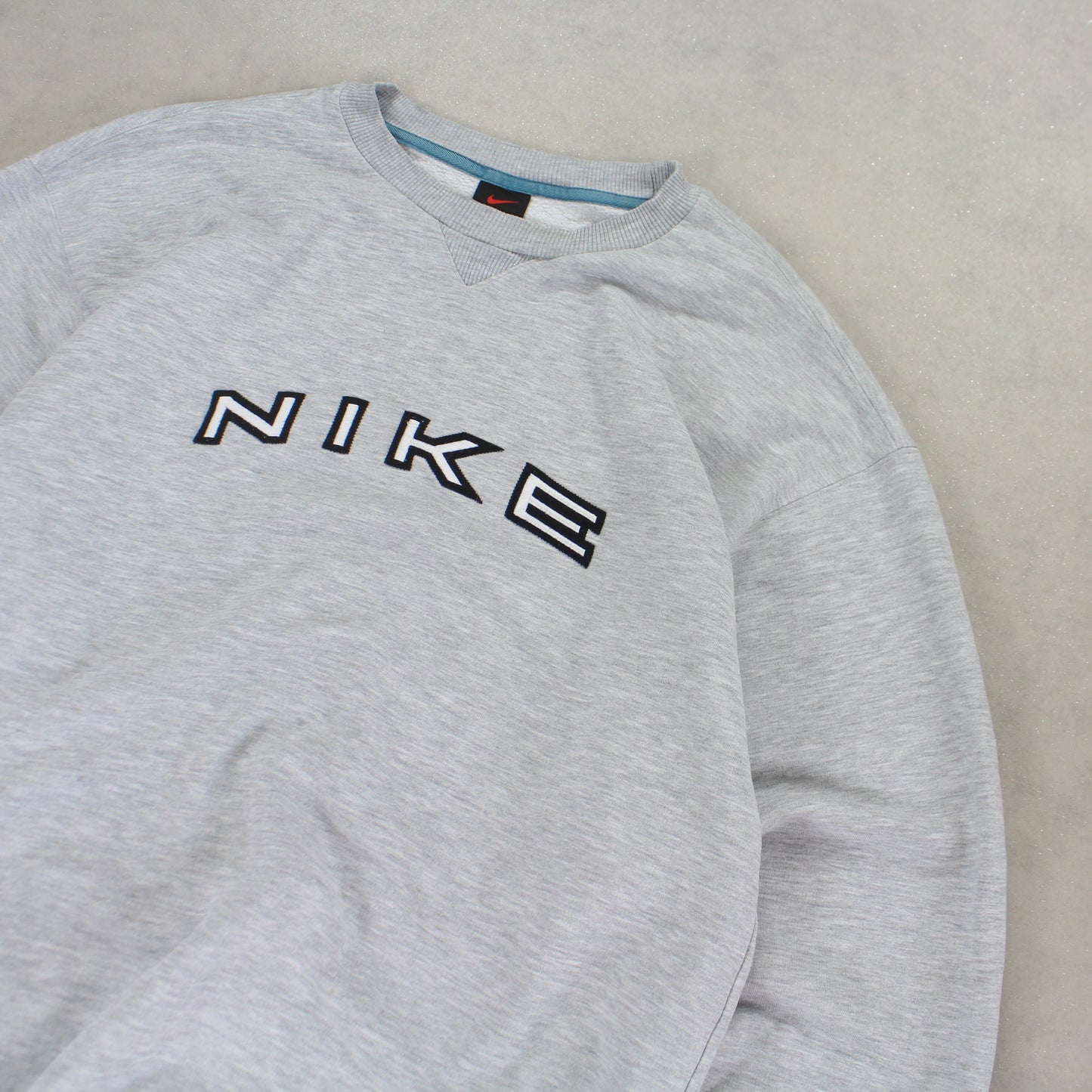 RARE 1990s Heavyweight Nike Sweatshirt Grey - (L)