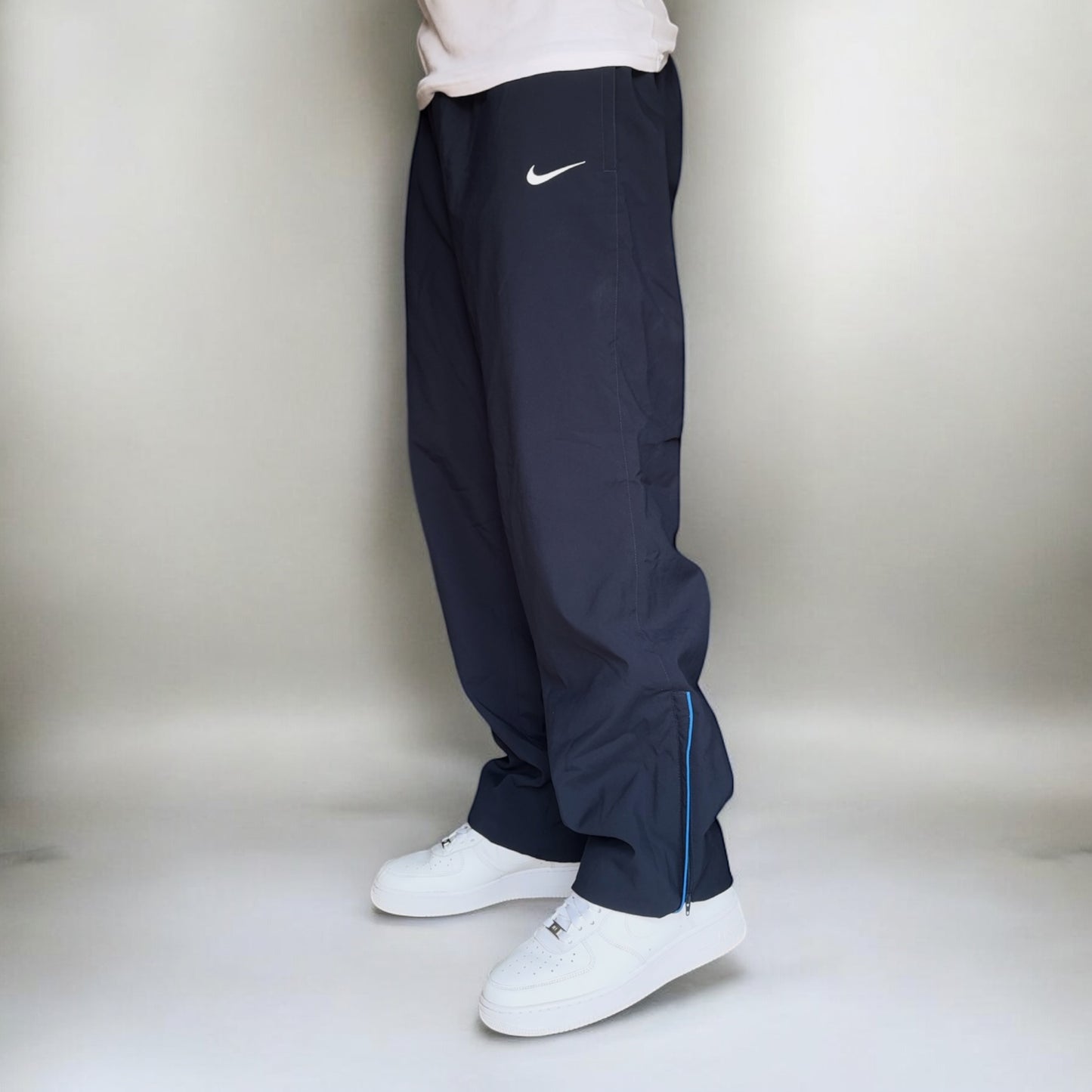 RARE 2000s Nike Trackpants Navy - (L)