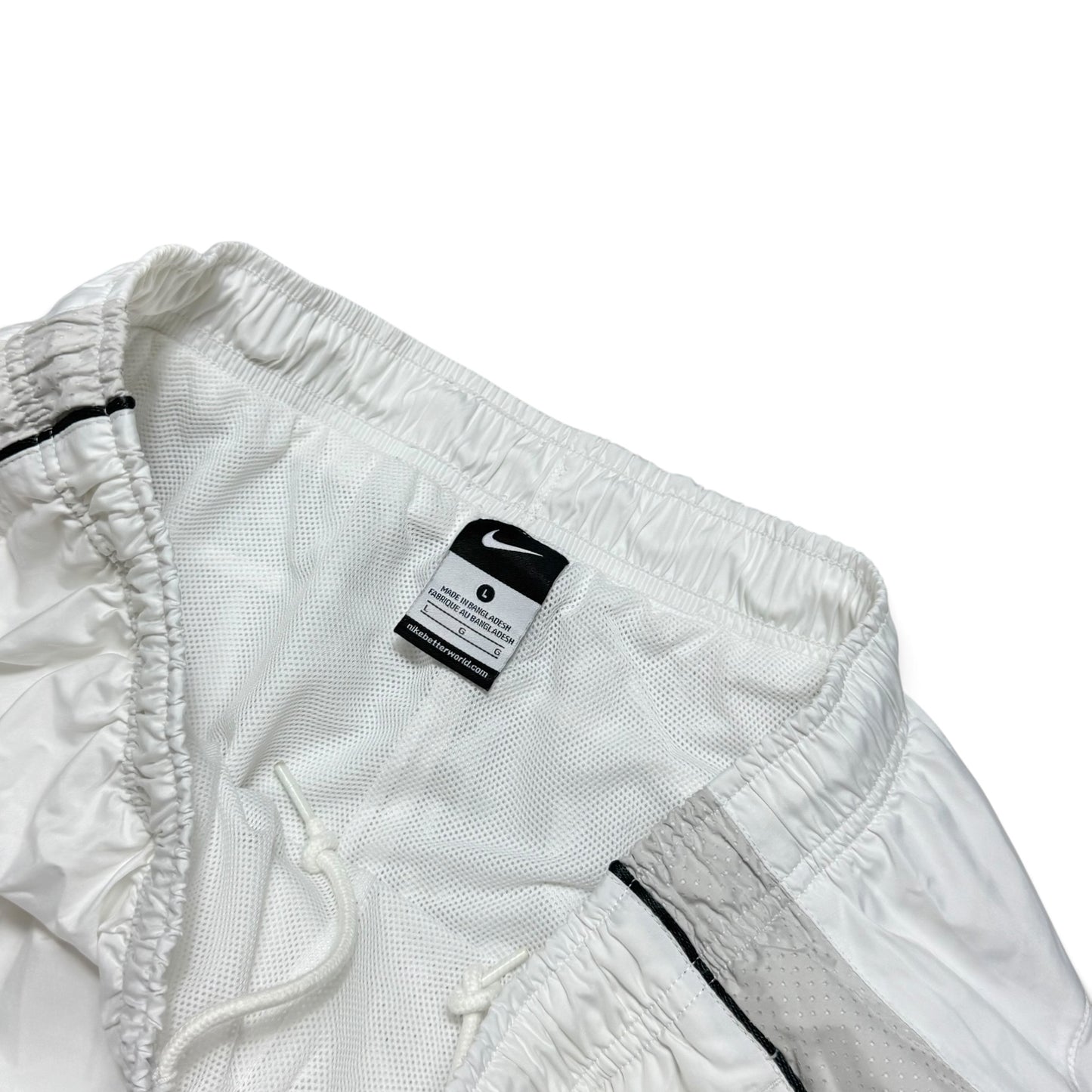 SUPER RARE 2000s Nike Trackpants White - (M)