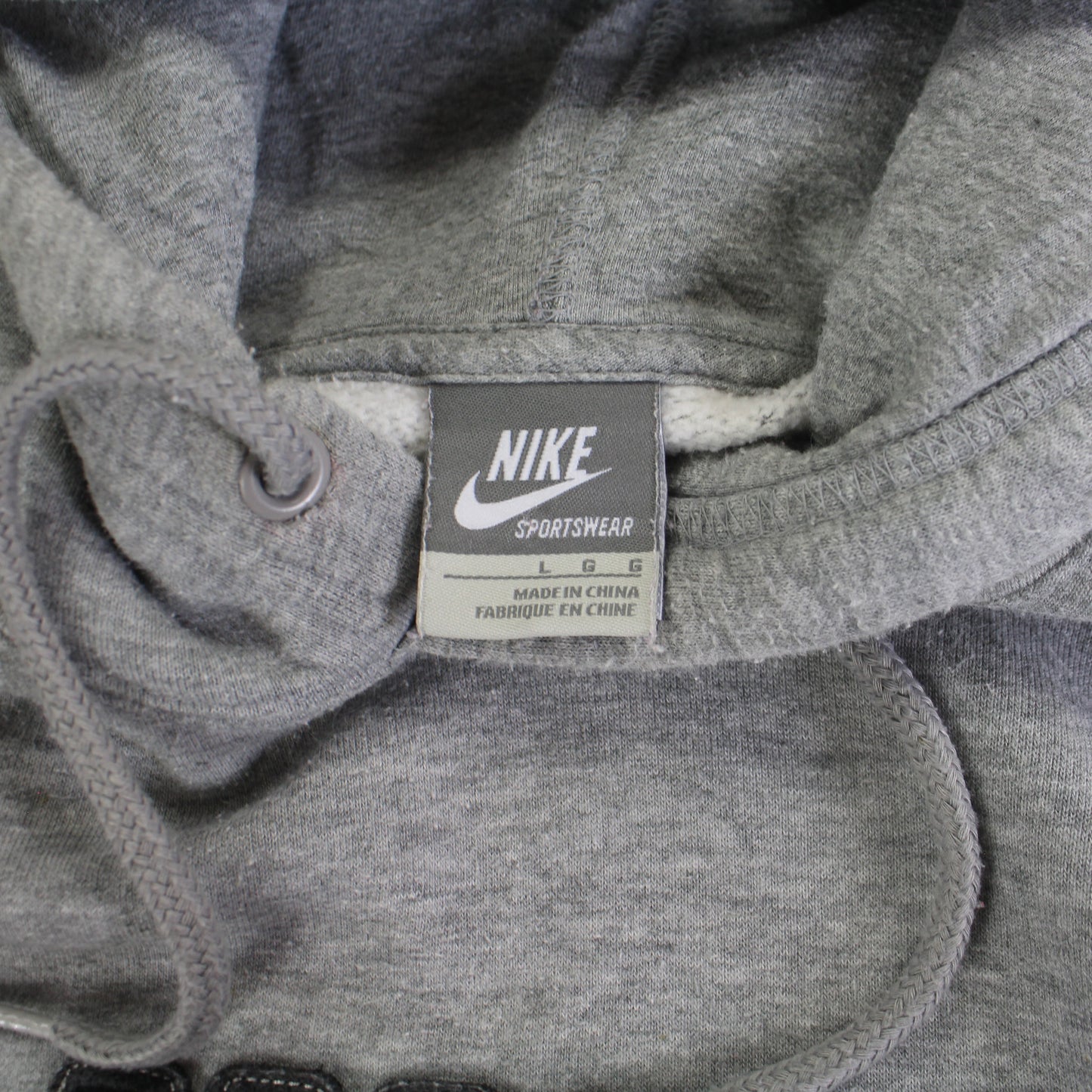 RARE 2000s Nike Hoodie Grey - (L)