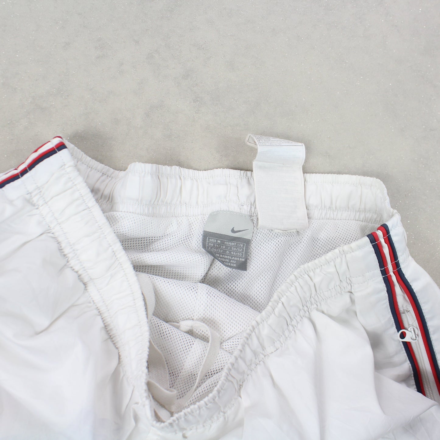 SUPER RARE 2000s Nike Trackpants White - (M)