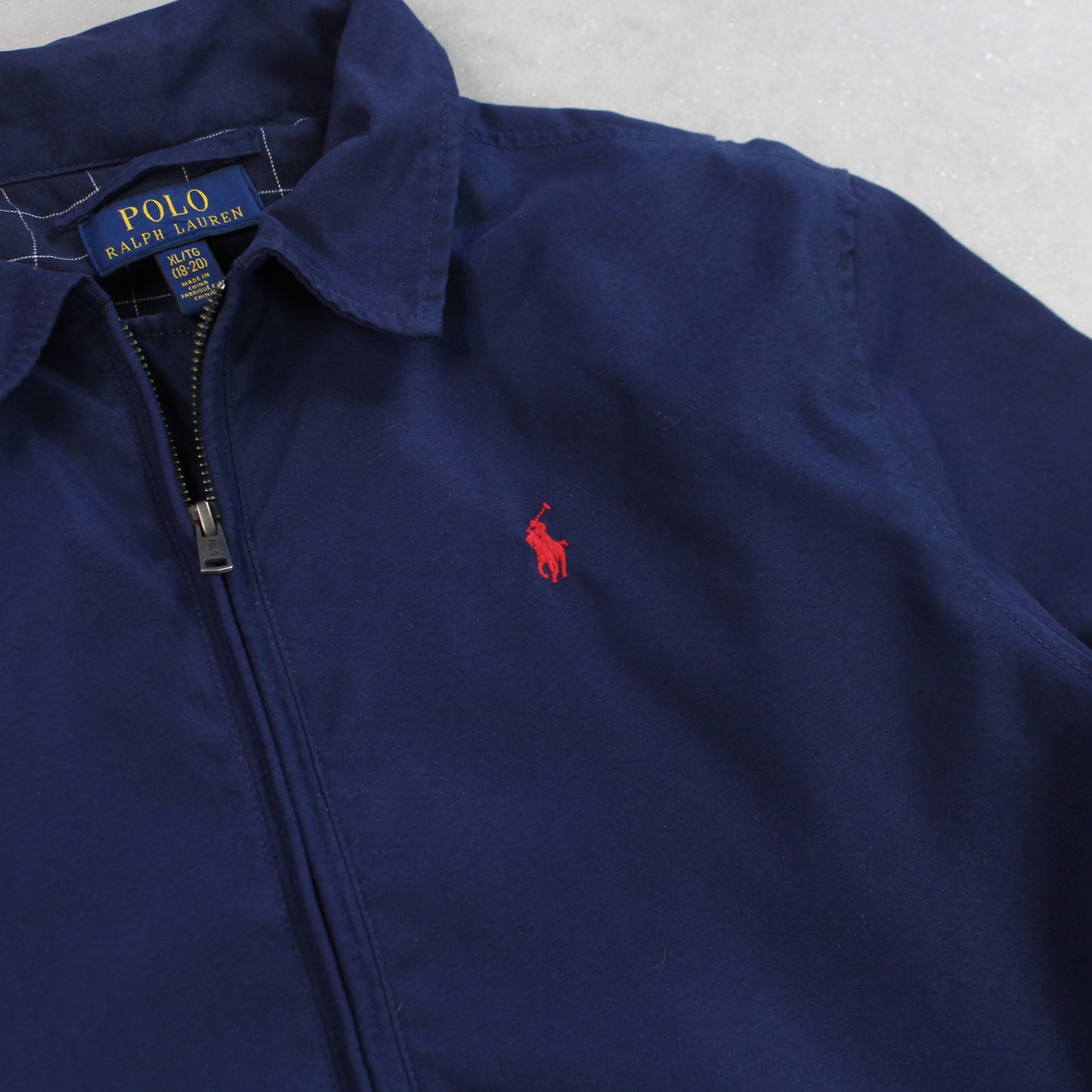 RARE 90s Ralph Lauren Harrington Jacket Navy - (XS)