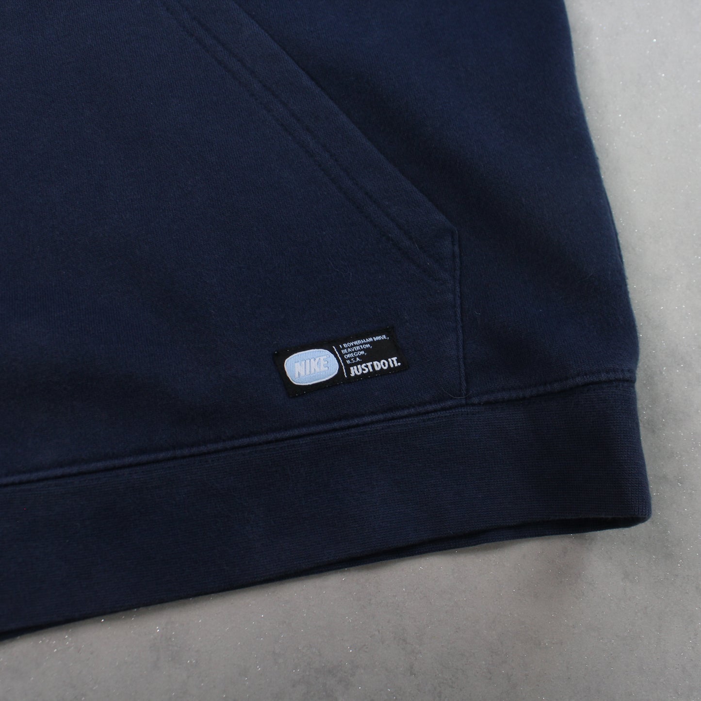 RARE 2000s Nike Spell Out Hoodie Navy - (S)