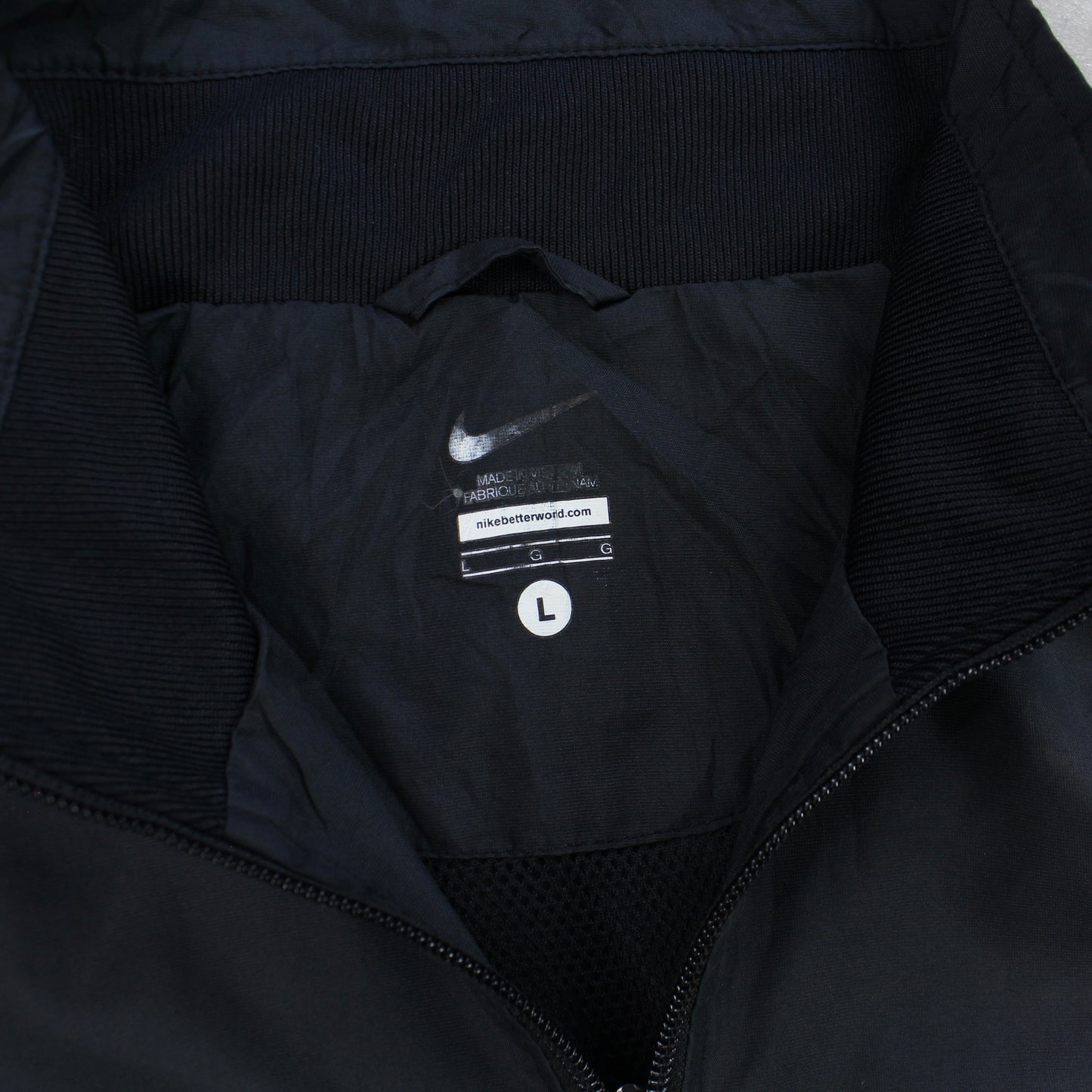 RARE 2000s Nike Track Jacket Black - (L)