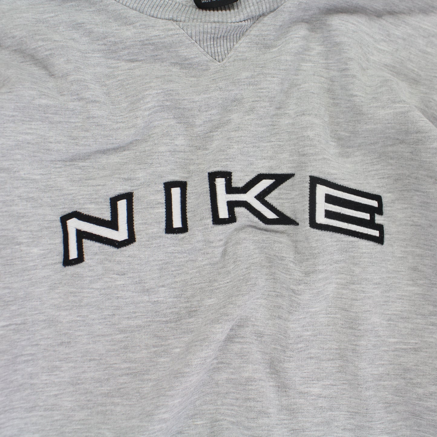RARE 1990s Heavyweight Nike Sweatshirt Grey - (L)
