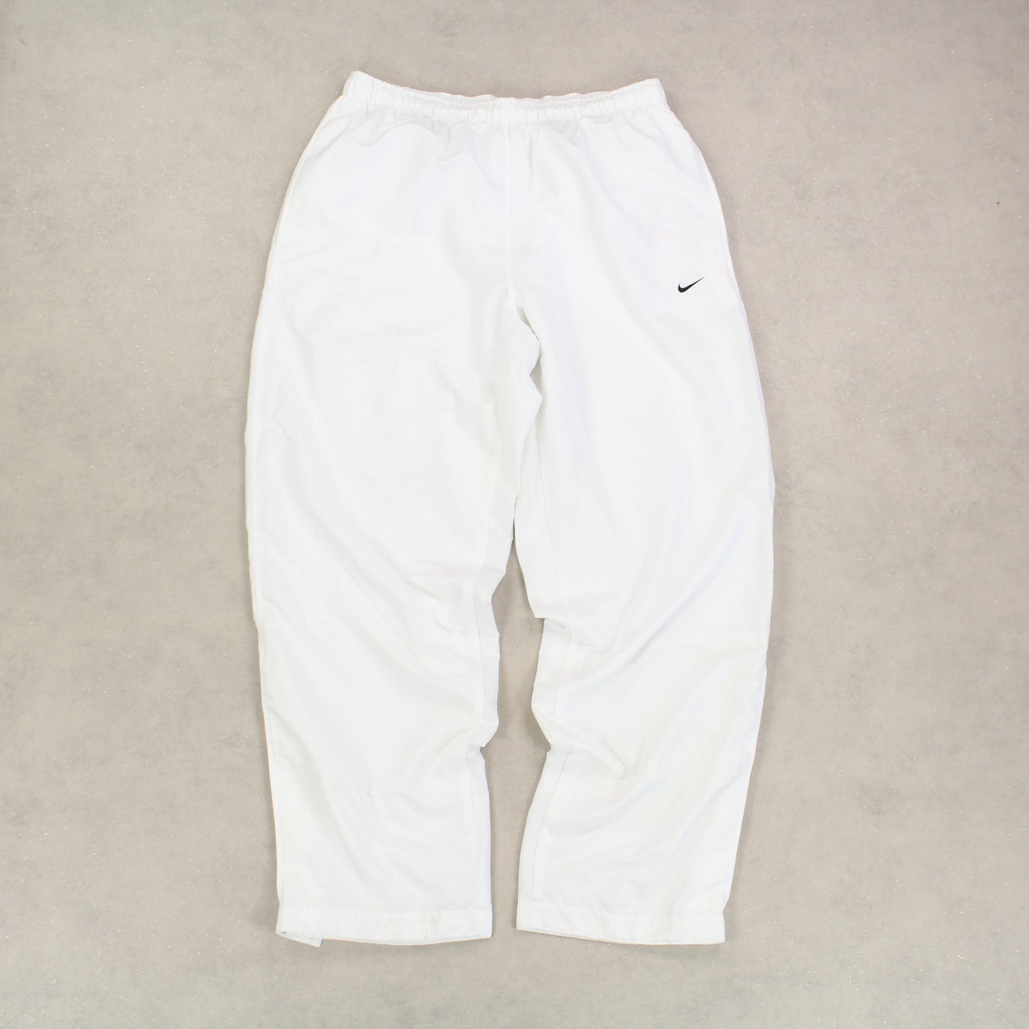 RARE 2000s Nike Baggy Trackpants White - (XL)