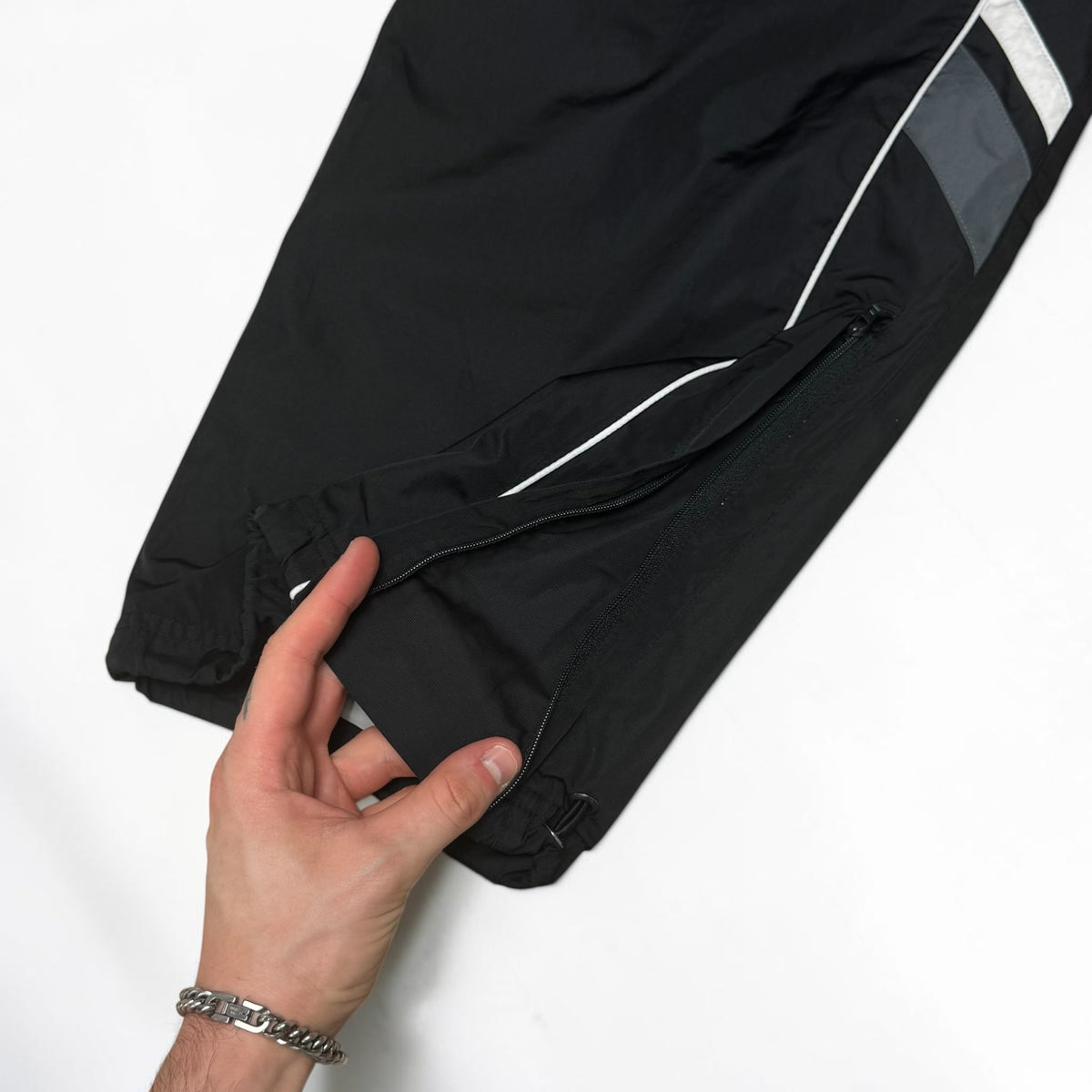 SELTENE 2000ER Jahre Baggy Nike Trackpants Schwarz - (L)