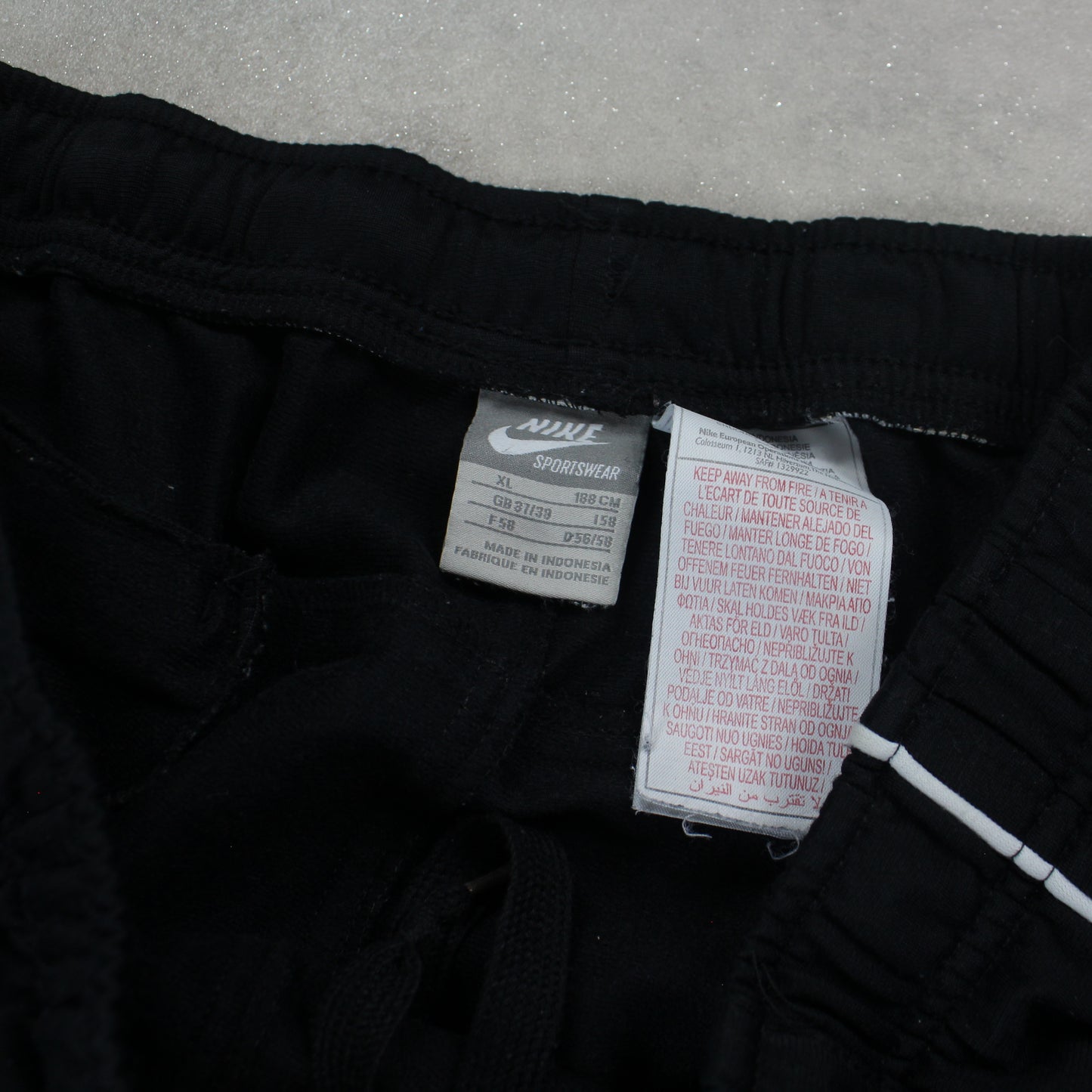 RARE 2000s Nike Trackpants Black - (M)