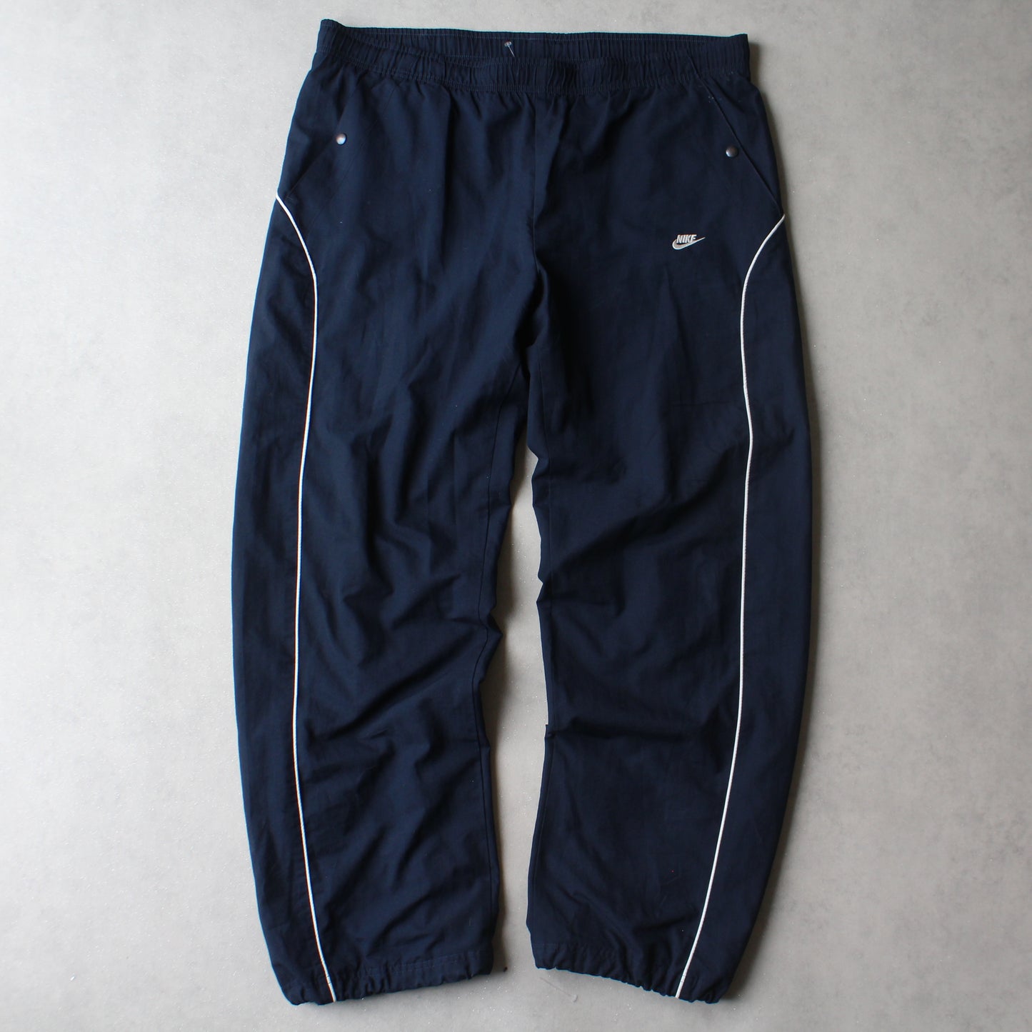 RARE 2000s Baggy Nike Trackpants Navy - (L)