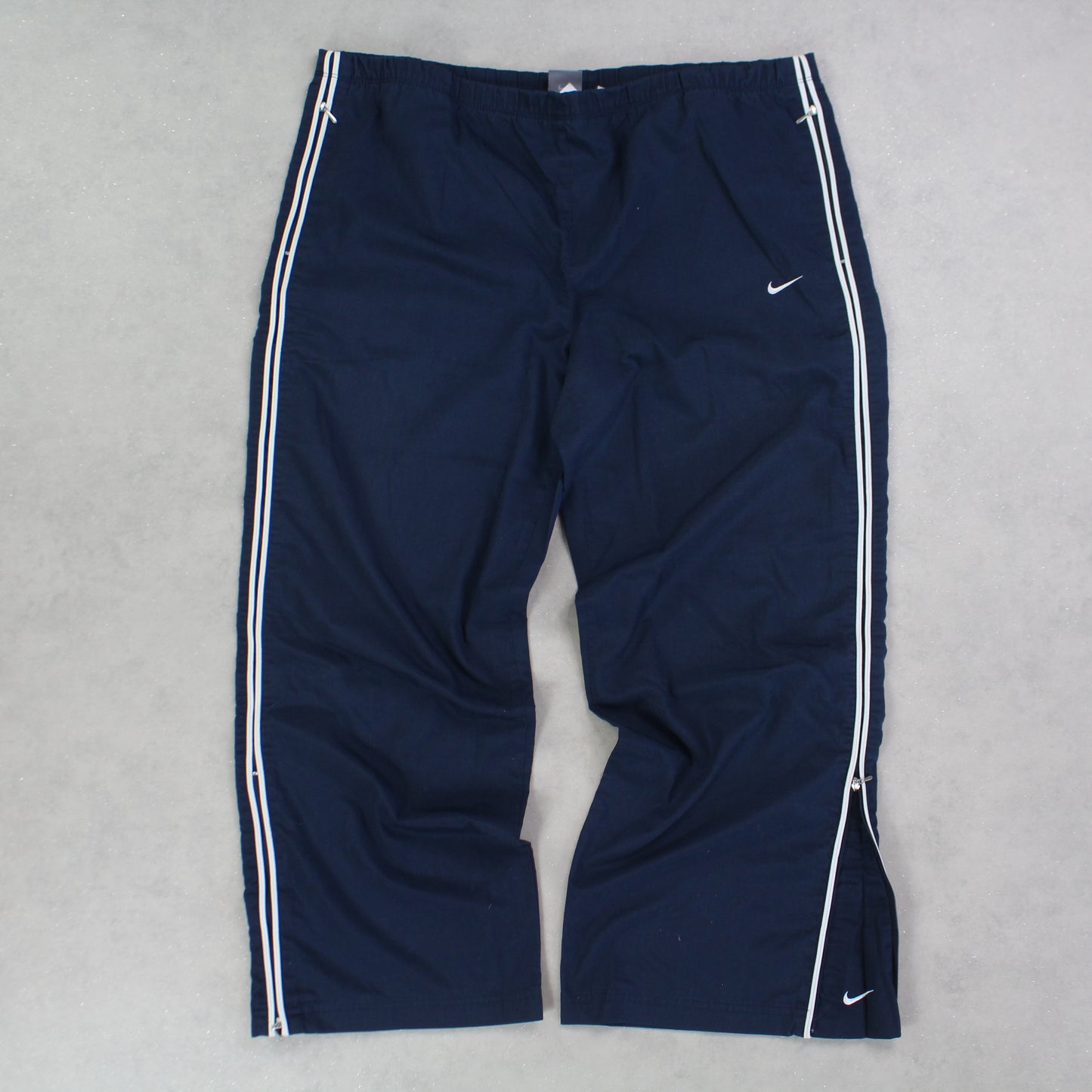 SUPER RARE 2000s Baggy Nike Trackpants Navy - (XL)